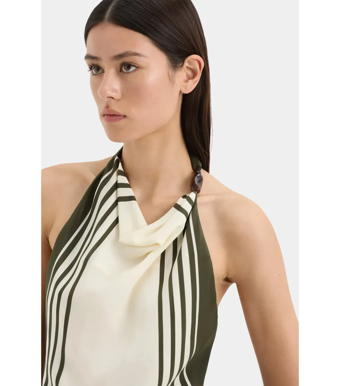 Sir the Label Leilana Mini Dress Garden Stripe Size 3 / AU 12 for rent on The Volte - main image