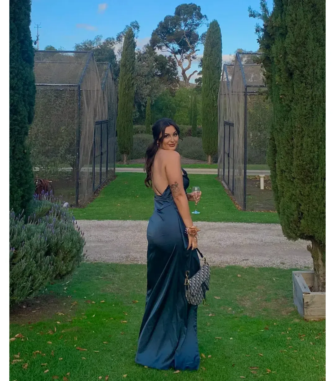 Lexi Samira Dress Orion Blue Size AU 10   for rent on The Volte - main image