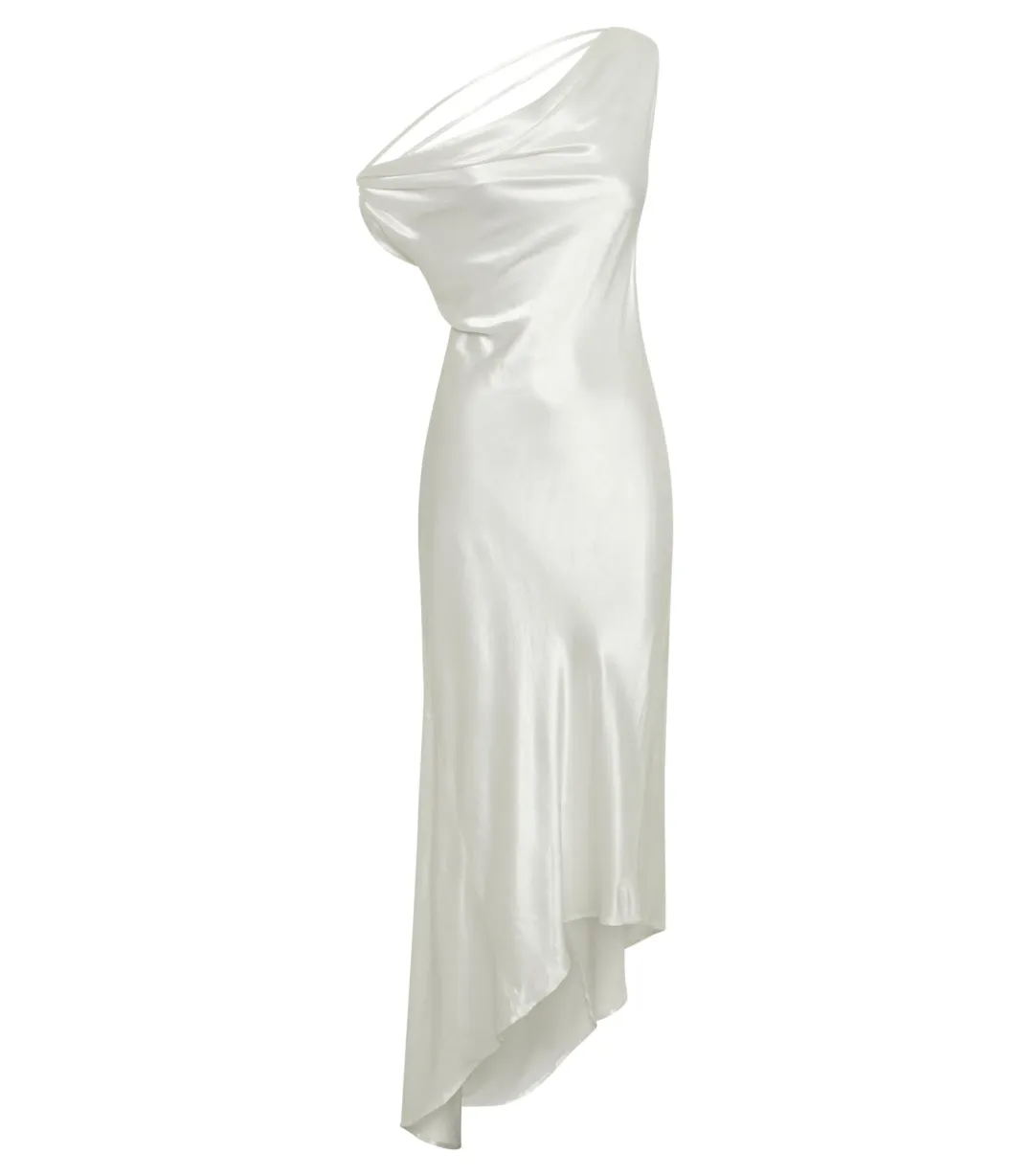 Meshki Yvette Slip Dress White Size AU 6 for rent on The Volte - main image