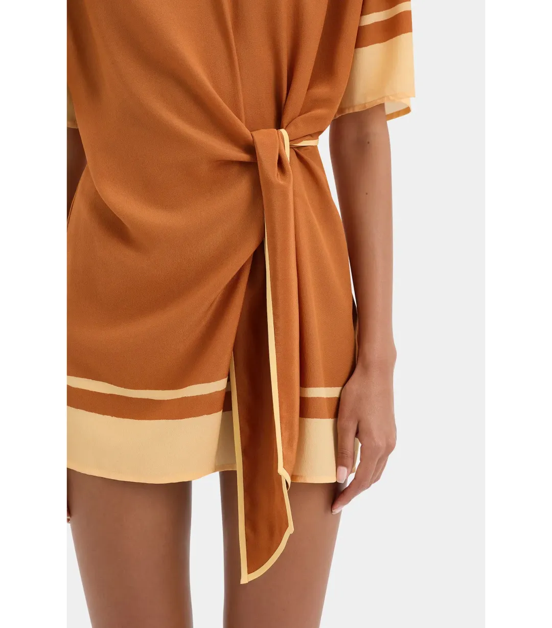 Sir the Label Soma Mini Dress Rust Size 3 / AU 12  for rent on The Volte - main image