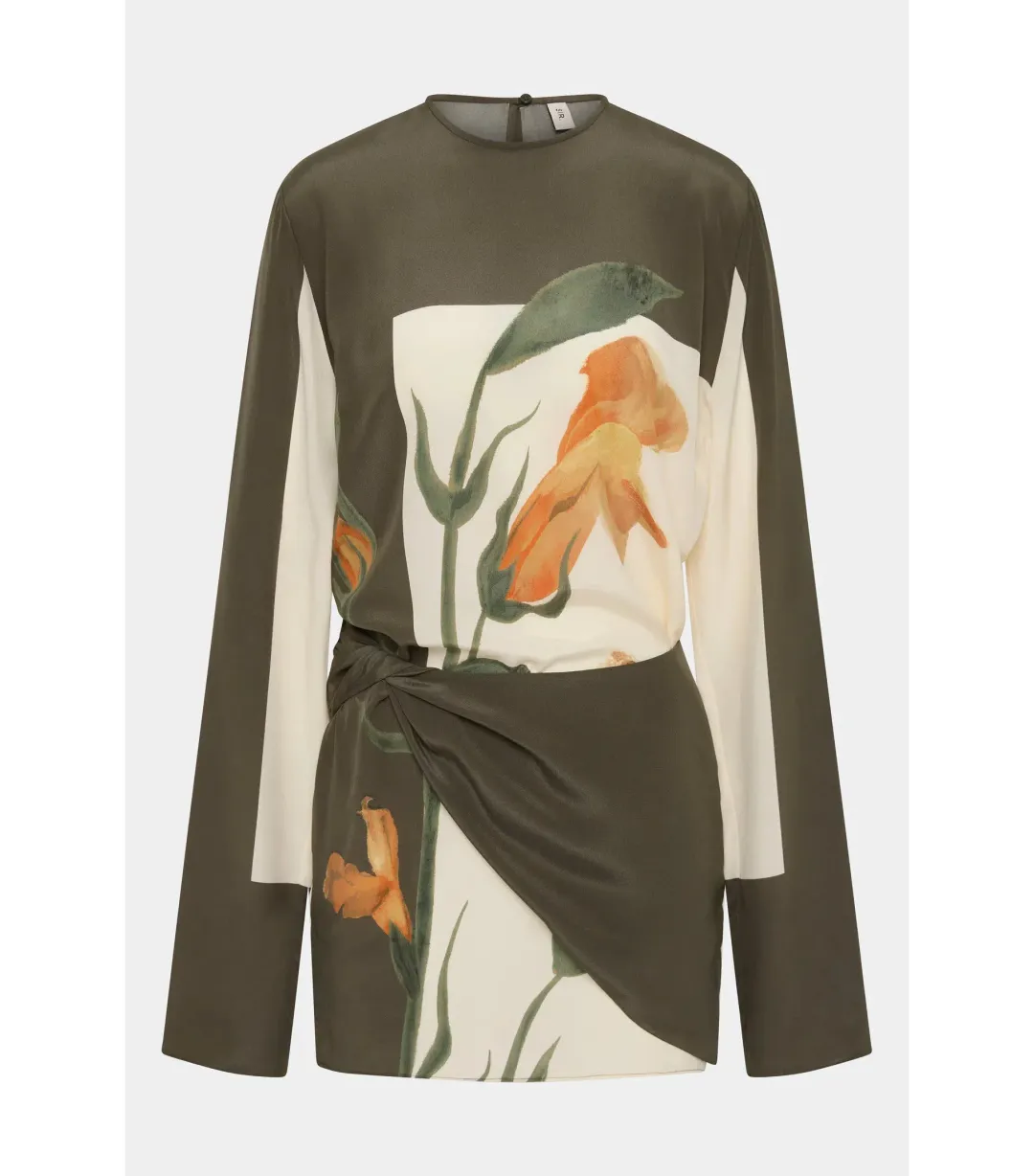 Sir the Label Constance Twist Mini Dress Iris Floral Size 3 / AU 12  for rent on The Volte - main image