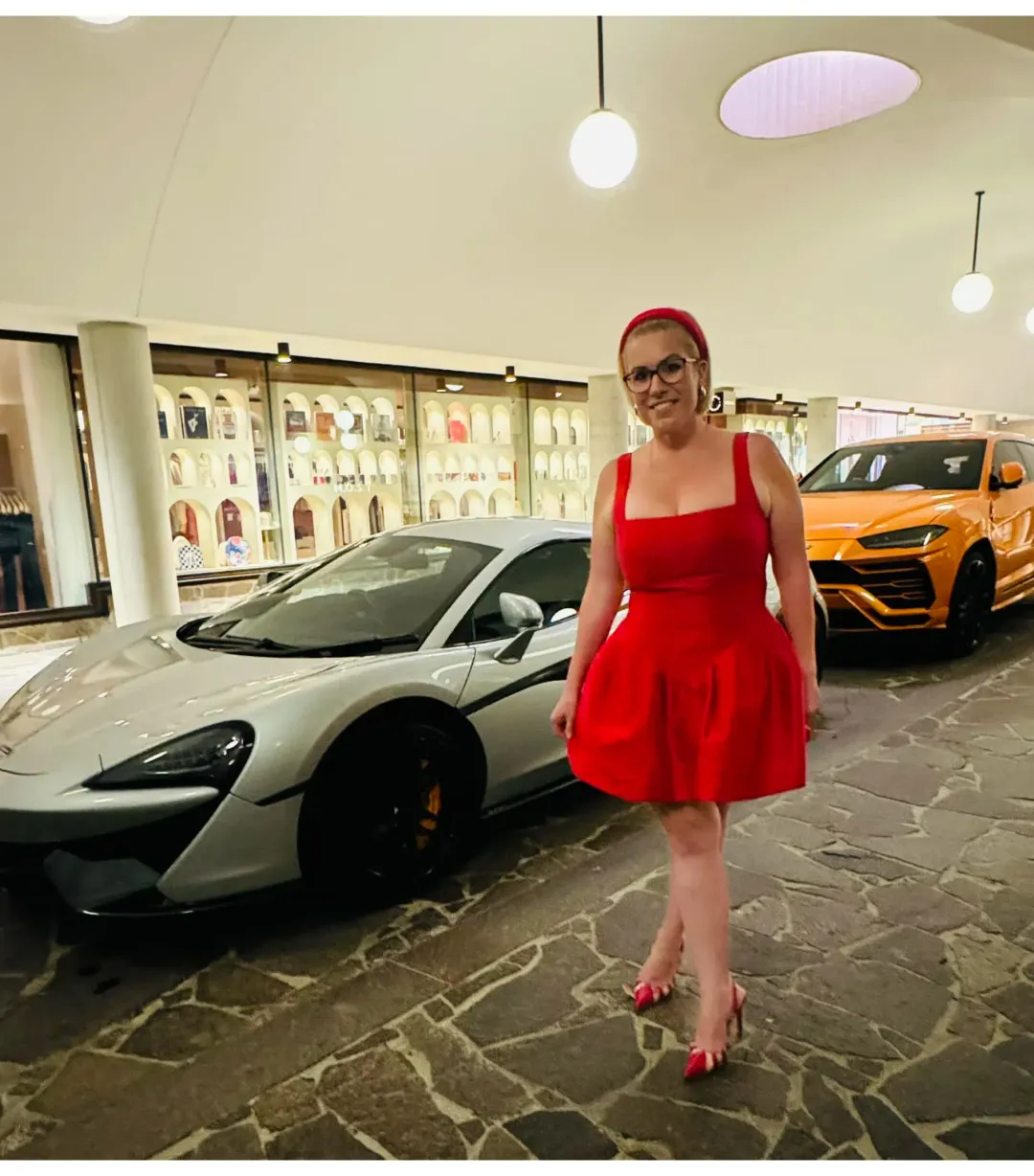 Bianca & Bridgett Alba Mini Dress Red Size AU 10 for rent on The Volte - main image