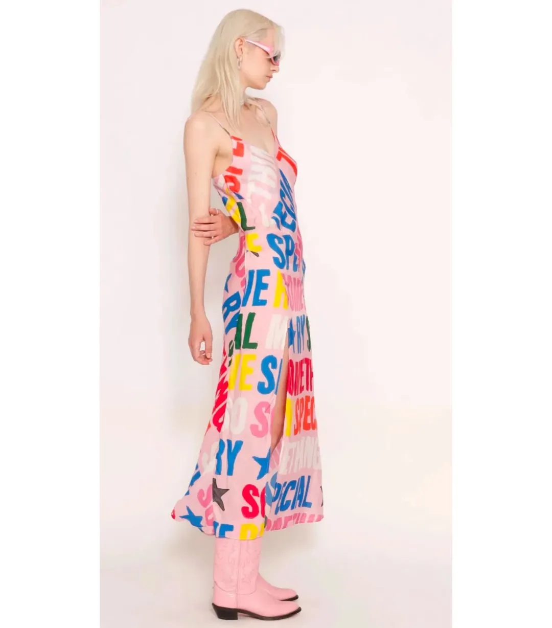 Something Very Special Reddit Slip Dress Multi Size M / AU 10 for rent on The Volte - main image