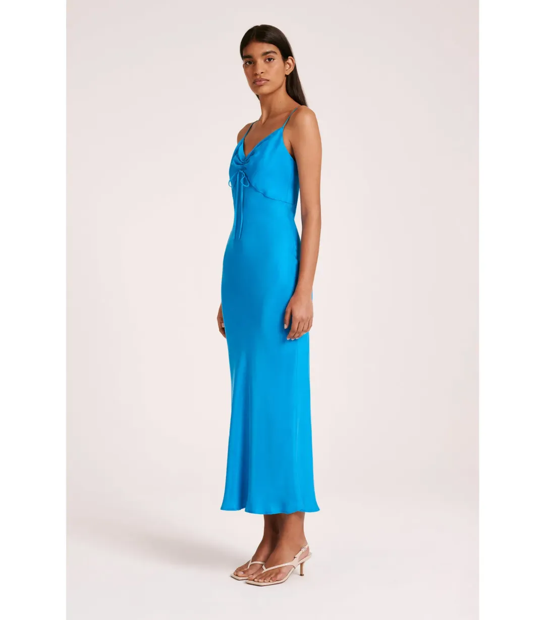 Nude Lucy Lea Cupro Dress Azure Size S / AU 8 for rent on The Volte - main image