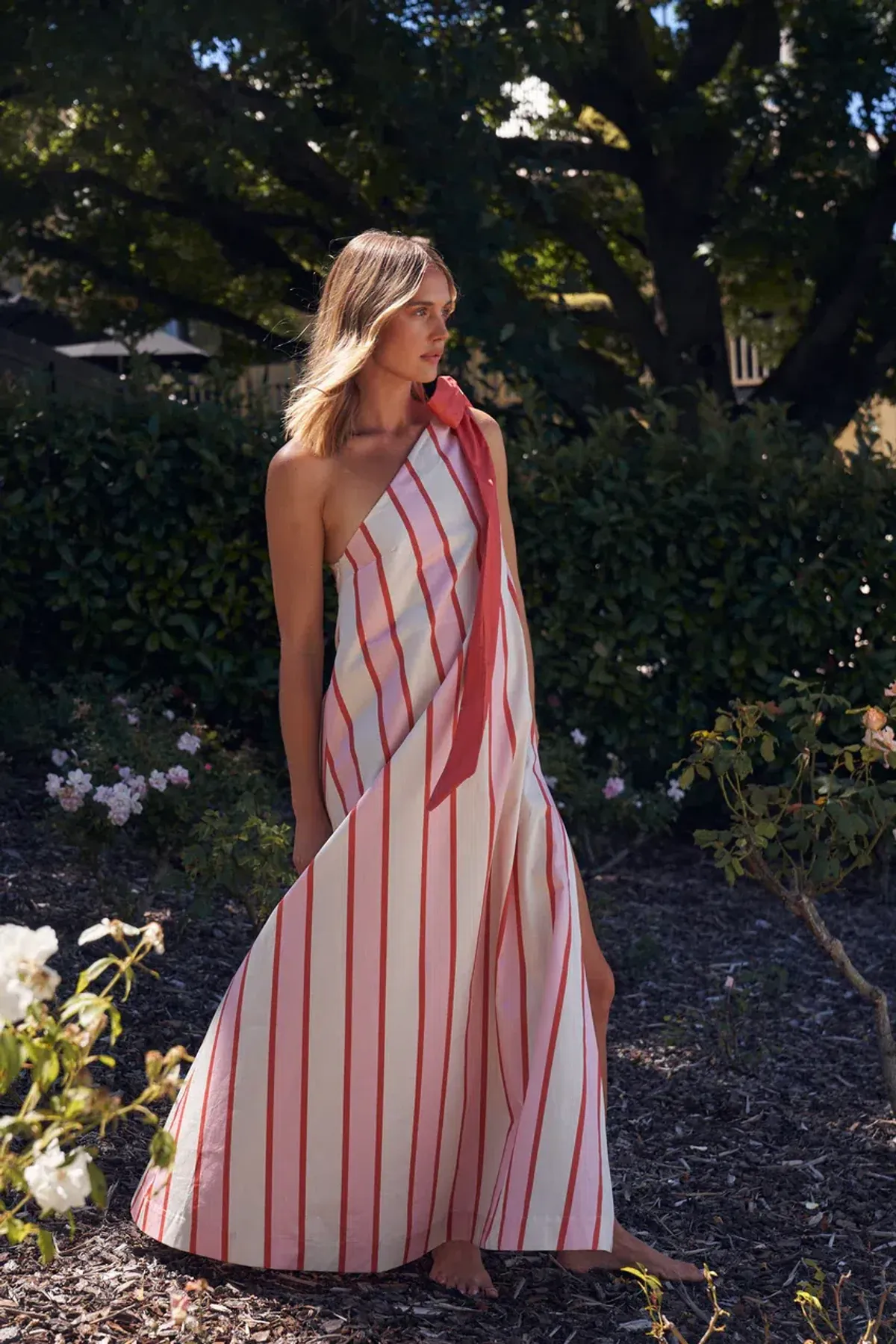 Aston Studio Mila Dress in Hana Stripe Size 6 - Image 3