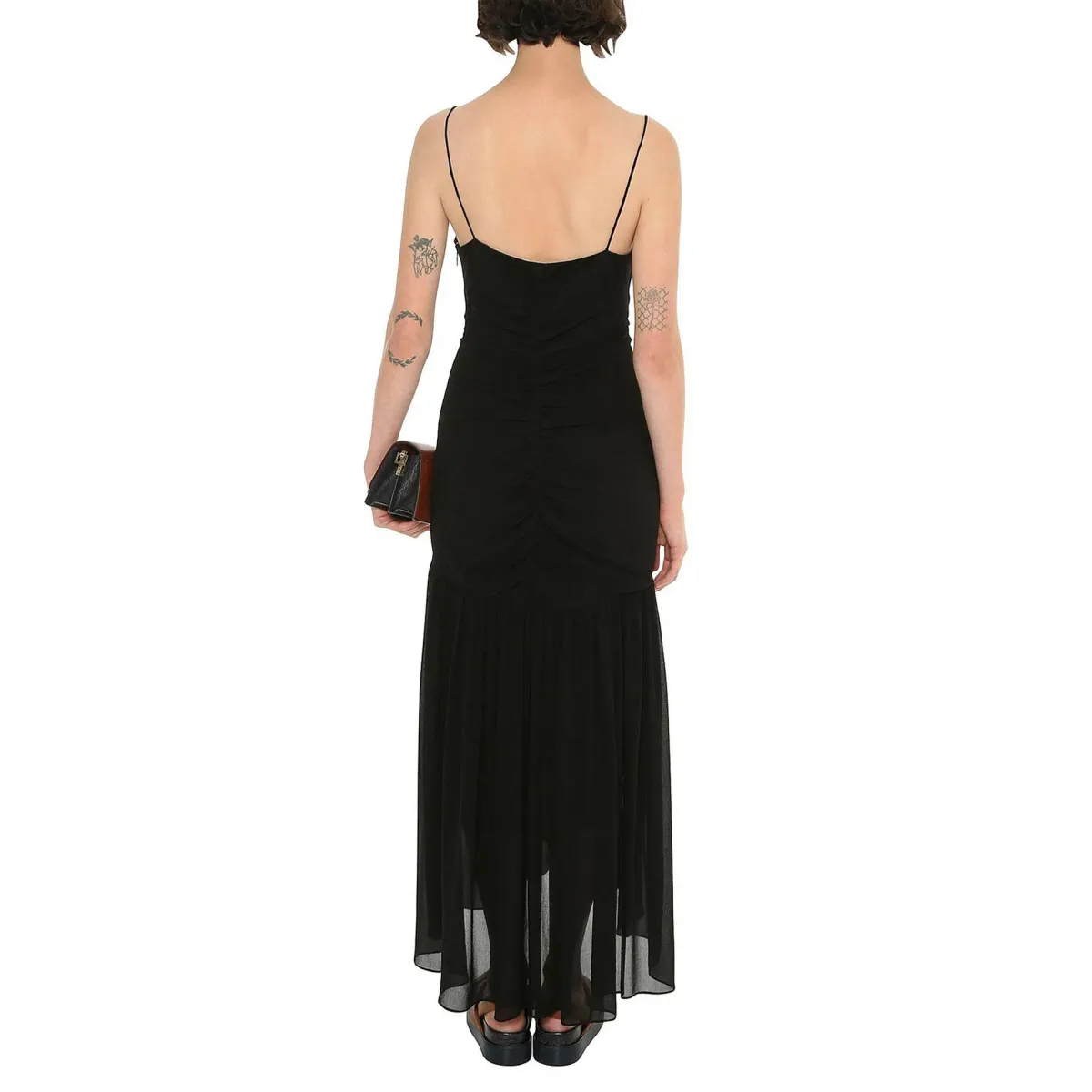 Ginger & Smart Onyx Slip Maxi Dress Onyx Black Size 14 - Image 3