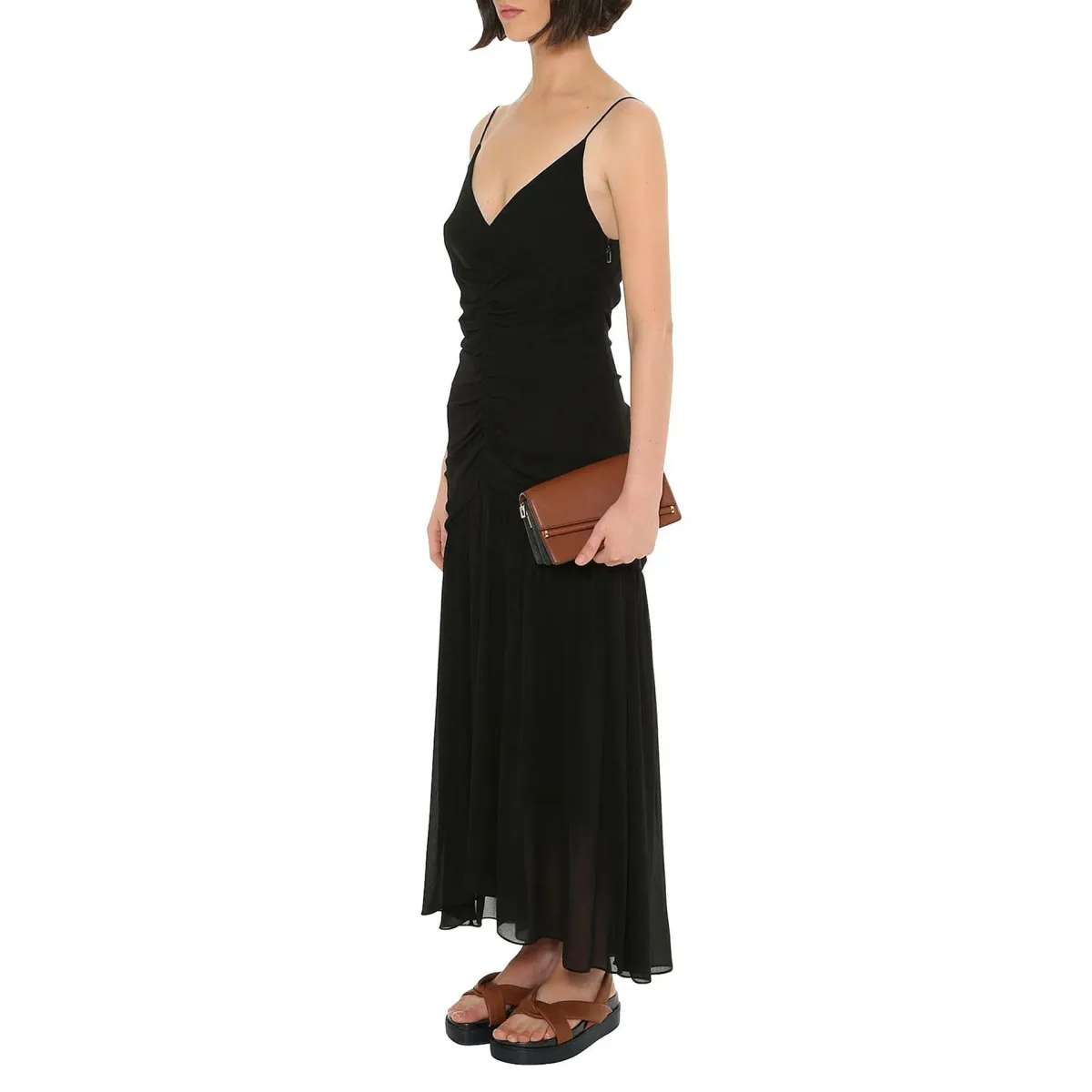 Ginger & Smart Onyx Slip Maxi Dress Onyx Black Size 14 - Image 2