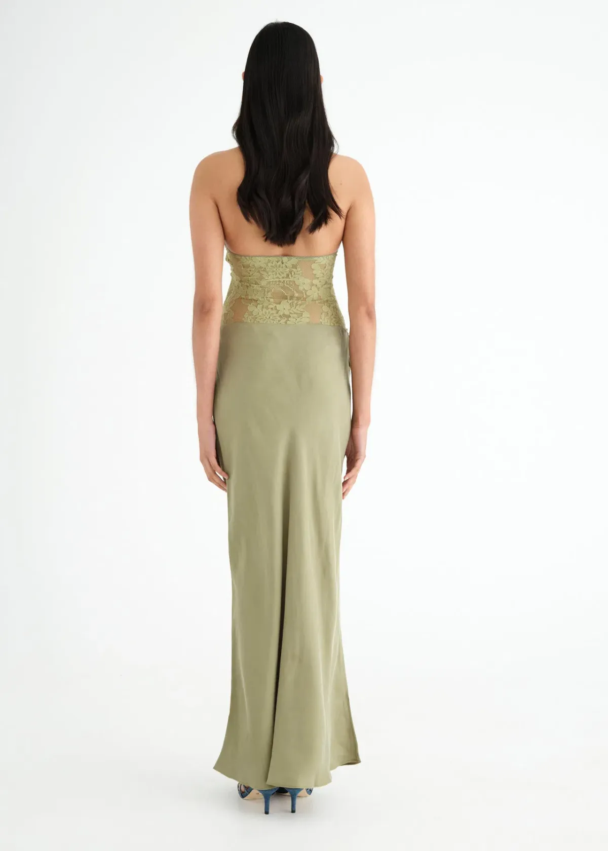 Benni Miko Maxi Dress Pear Size 8 - Image 3