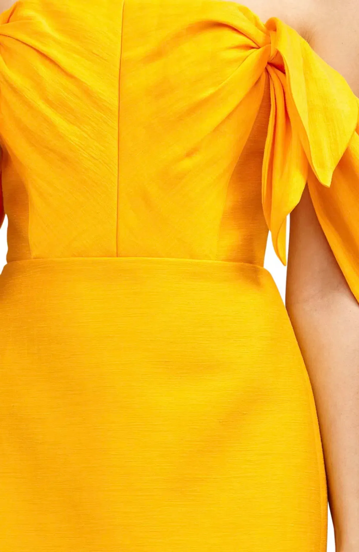 Acler Selkin Mini Dress Yellow Size 10 - Image 5