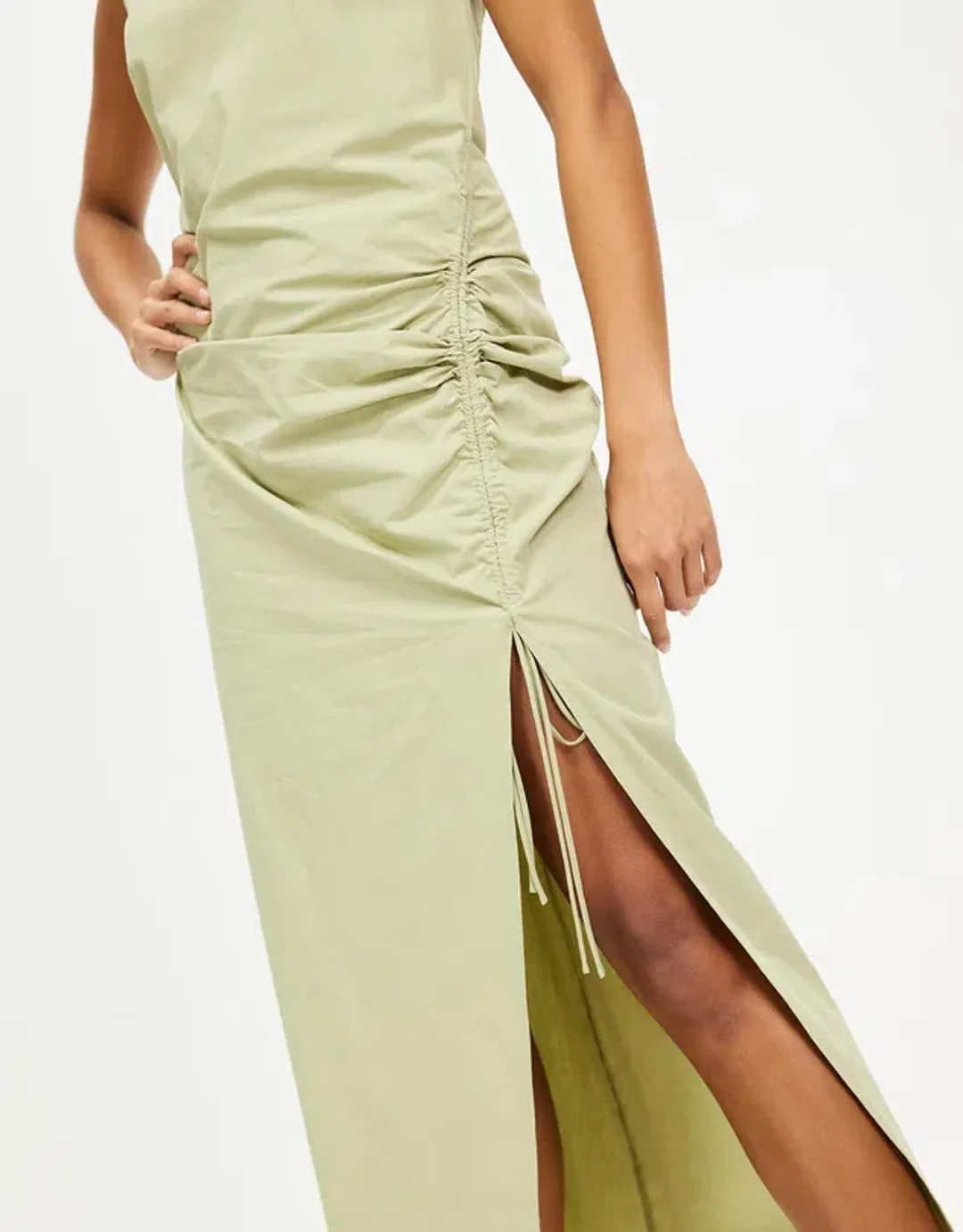 Third Form Drawn Deep Tank Maxi Dress Sage Size 8 for rent on The Volte - main image