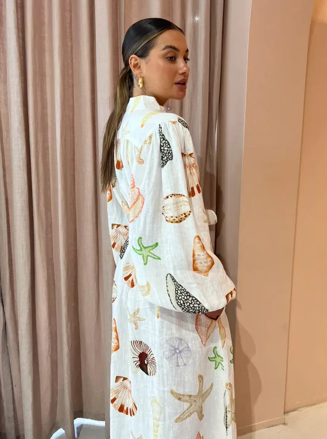 Palm Noosa Noddy Dress In Shells Size 14  for rent on The Volte - main image