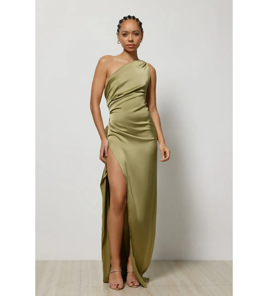 Lexi Samira Dress Olive Size S / AU  8 for rent on The Volte - main image