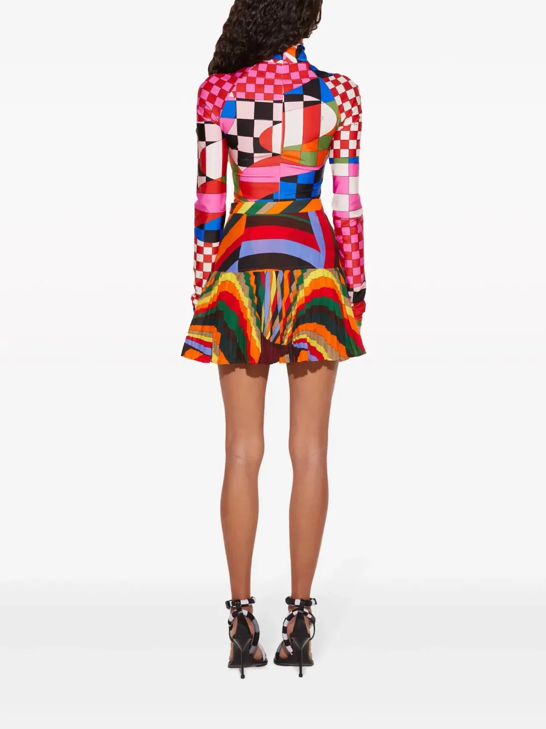 Emilio Pucci Giardino Print Mini Dress Multi Size 10 for rent on The Volte - main image