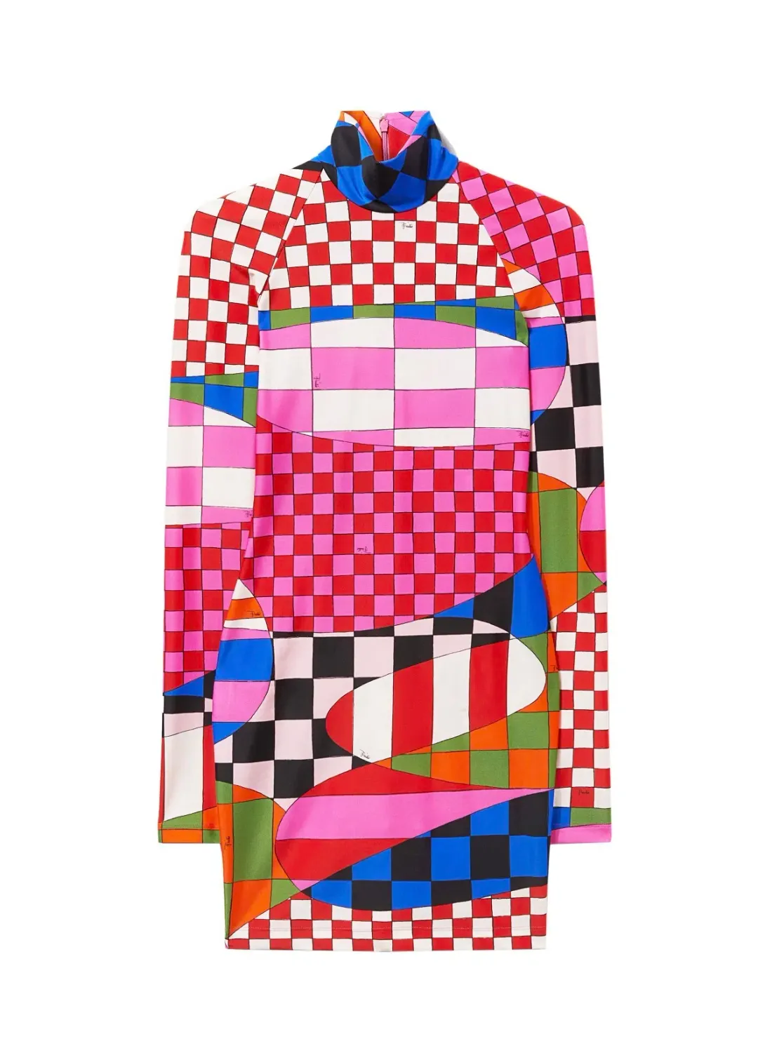 Emilio Pucci Giardino Print Mini Dress Multi Size 10 for rent on The Volte - main image