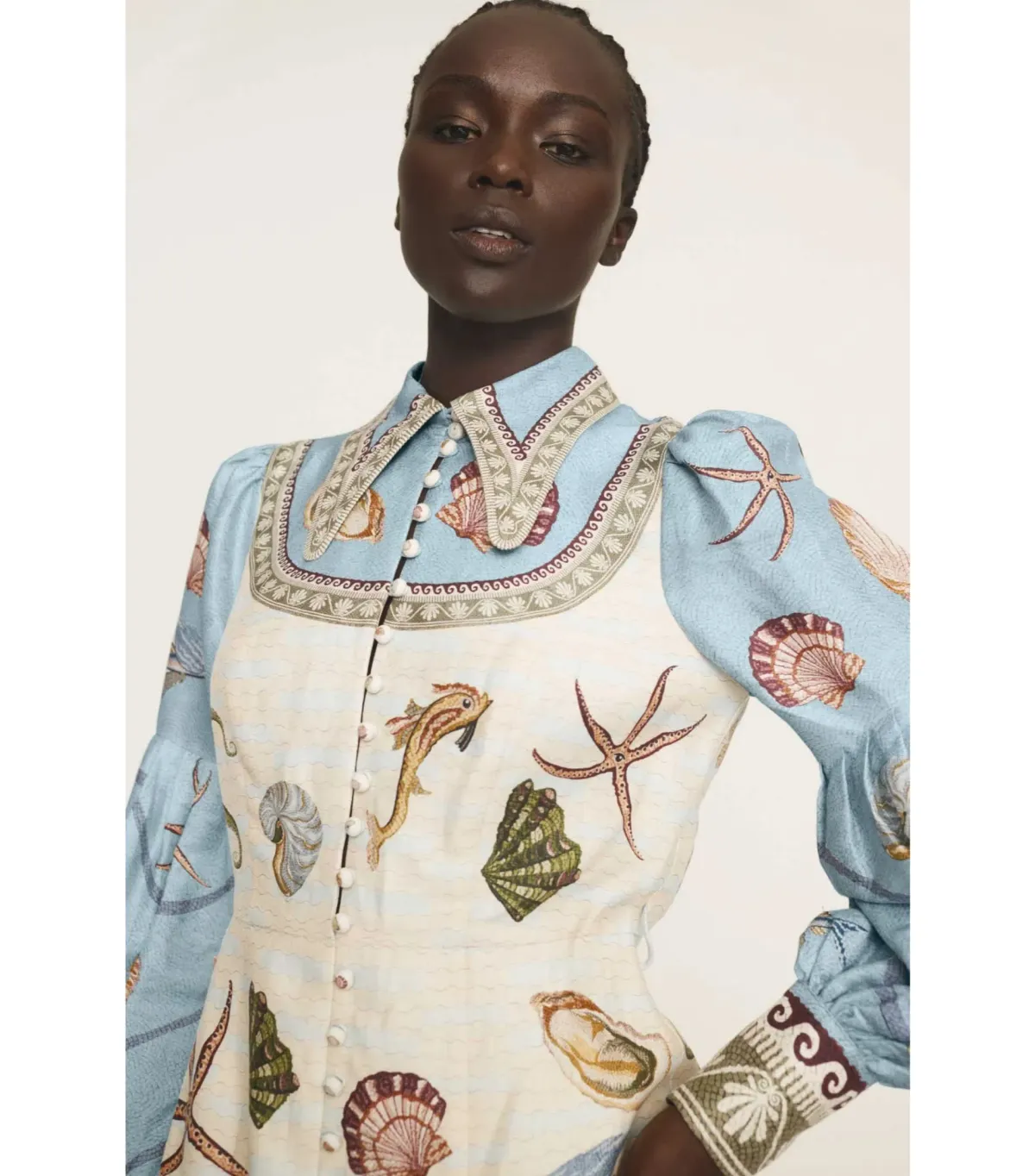 Alemais Bath House Shirtdress Multi Size AU 10 - Image 2