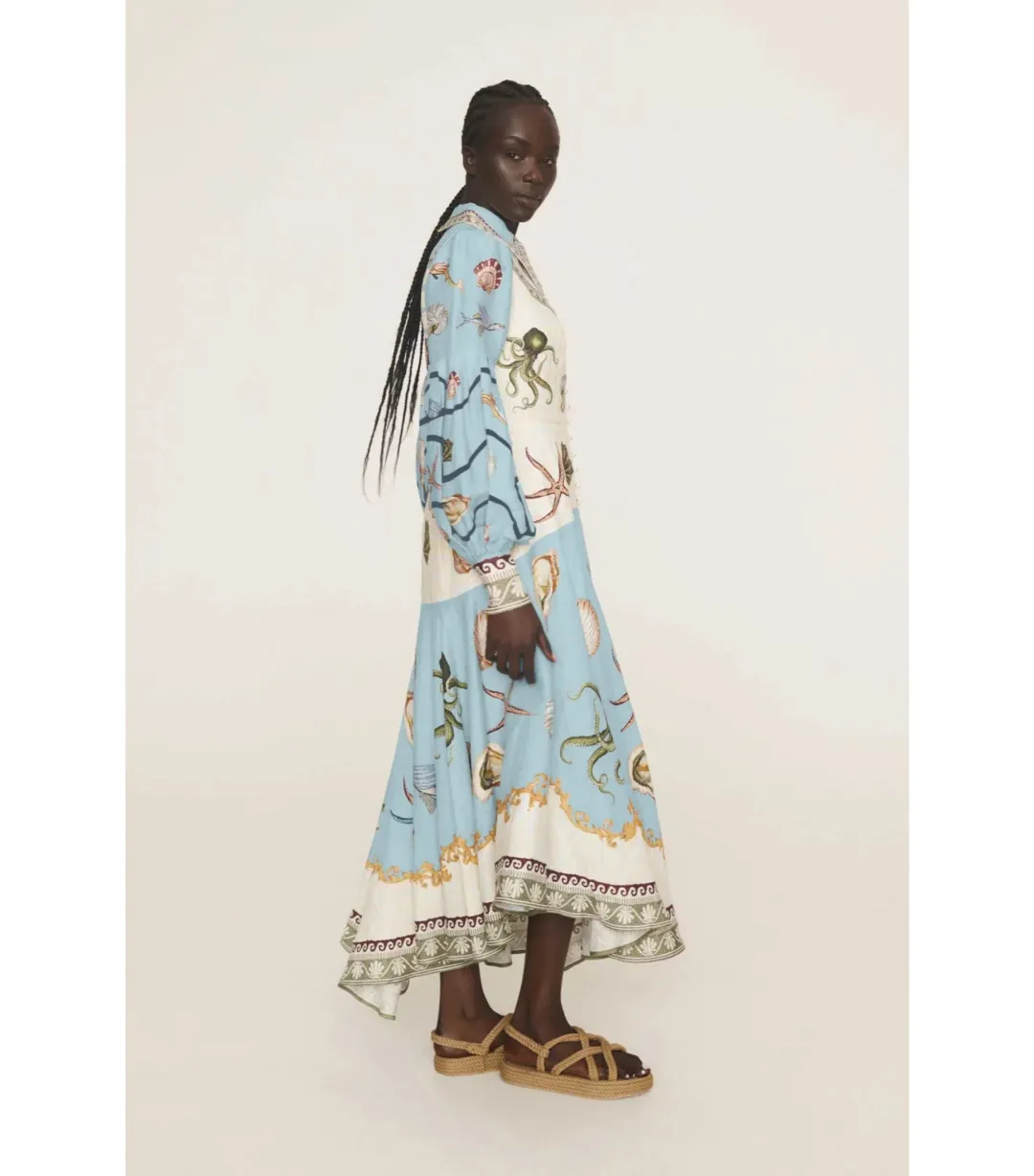 Alemais Bath House Shirtdress Multi Size AU 10 for rent on The Volte - main image