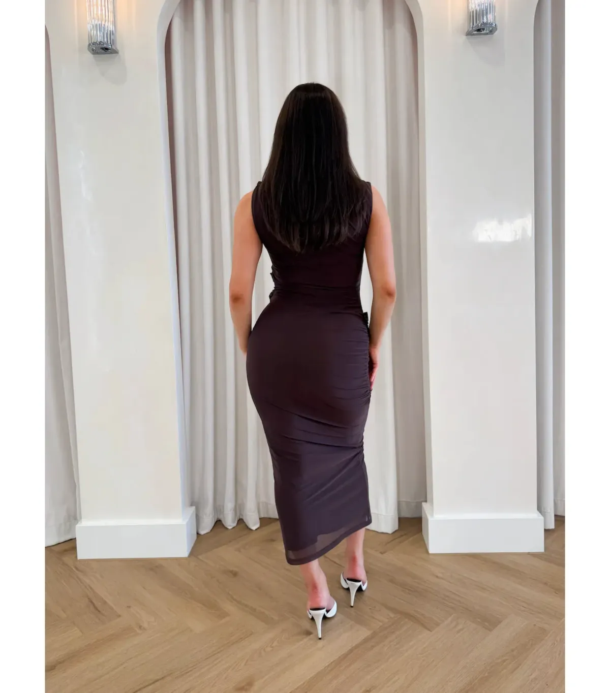 Misha Knox Dress Brown Size 10/M - Image 2