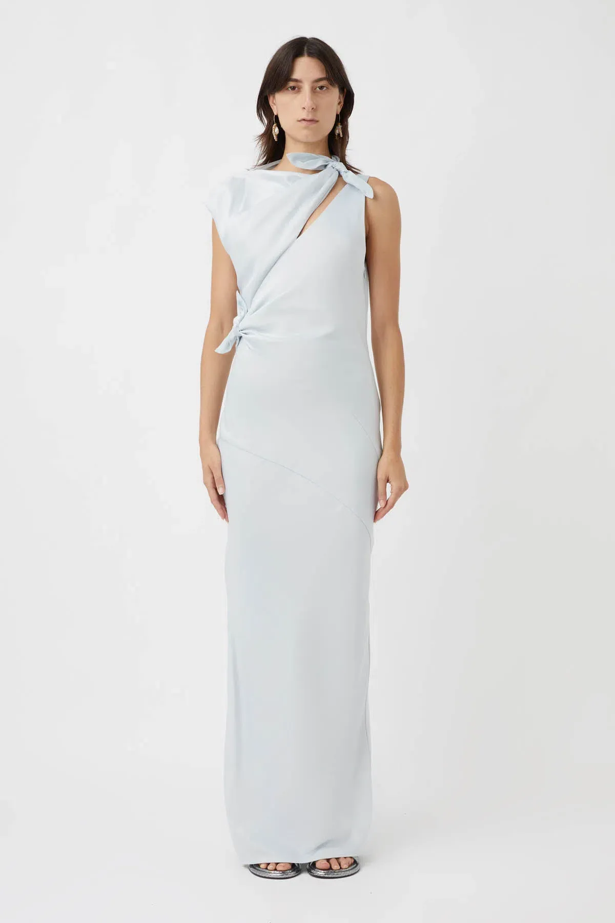 Camilla and Marc Karsten Knot Dress Ice Blue Size XS / AU 6 - Image 1