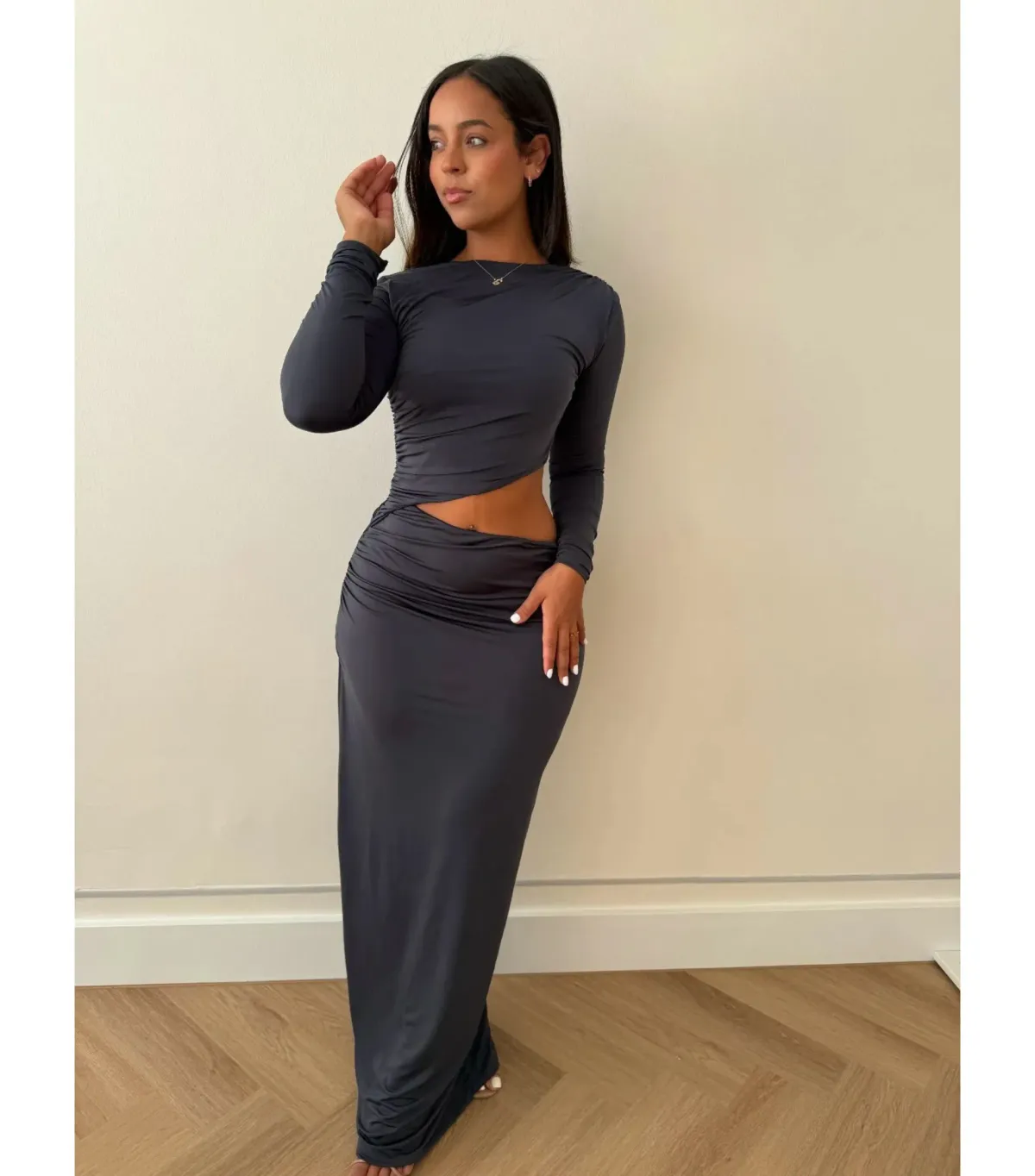 Effie Kats Cara Maxi Dress Thunder Size M / AU 10 - Image 3