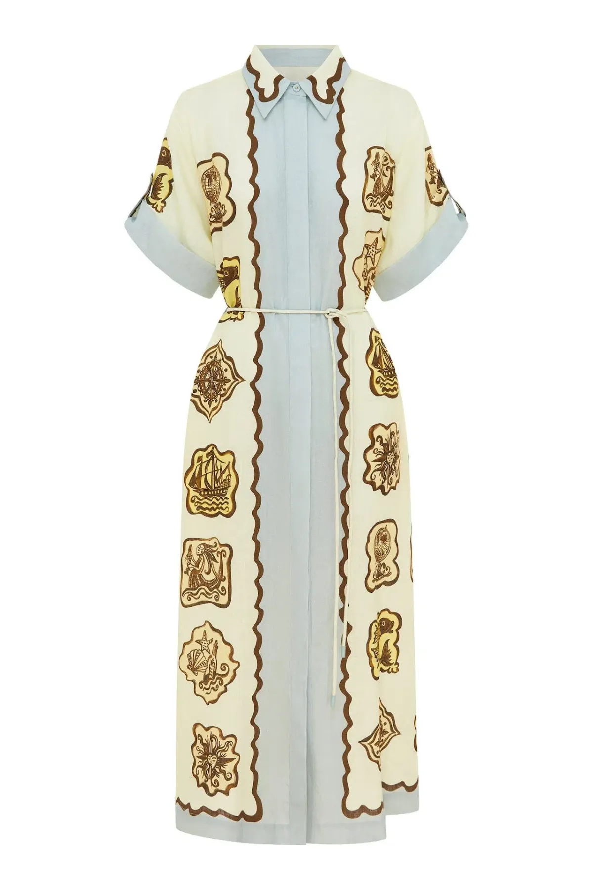 Alemais Relic Shirtdress Print Multi Size 8 - Image 6