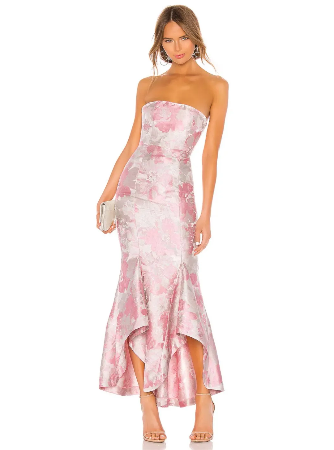 Lovers and Friends Urgonia Gown Pink Tonal Size XS / AU 6 for rent on The Volte - main image