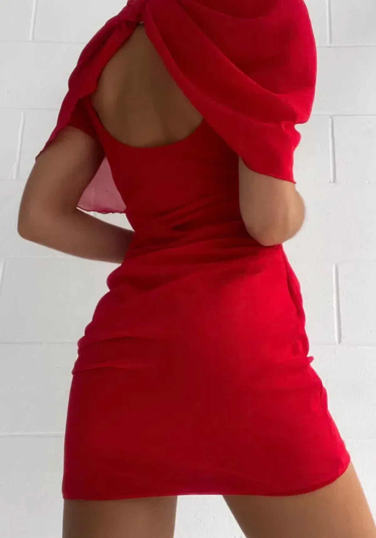 Yojani Boutique Carmen Mini Dress Red Size S / AU 8 - Image 5