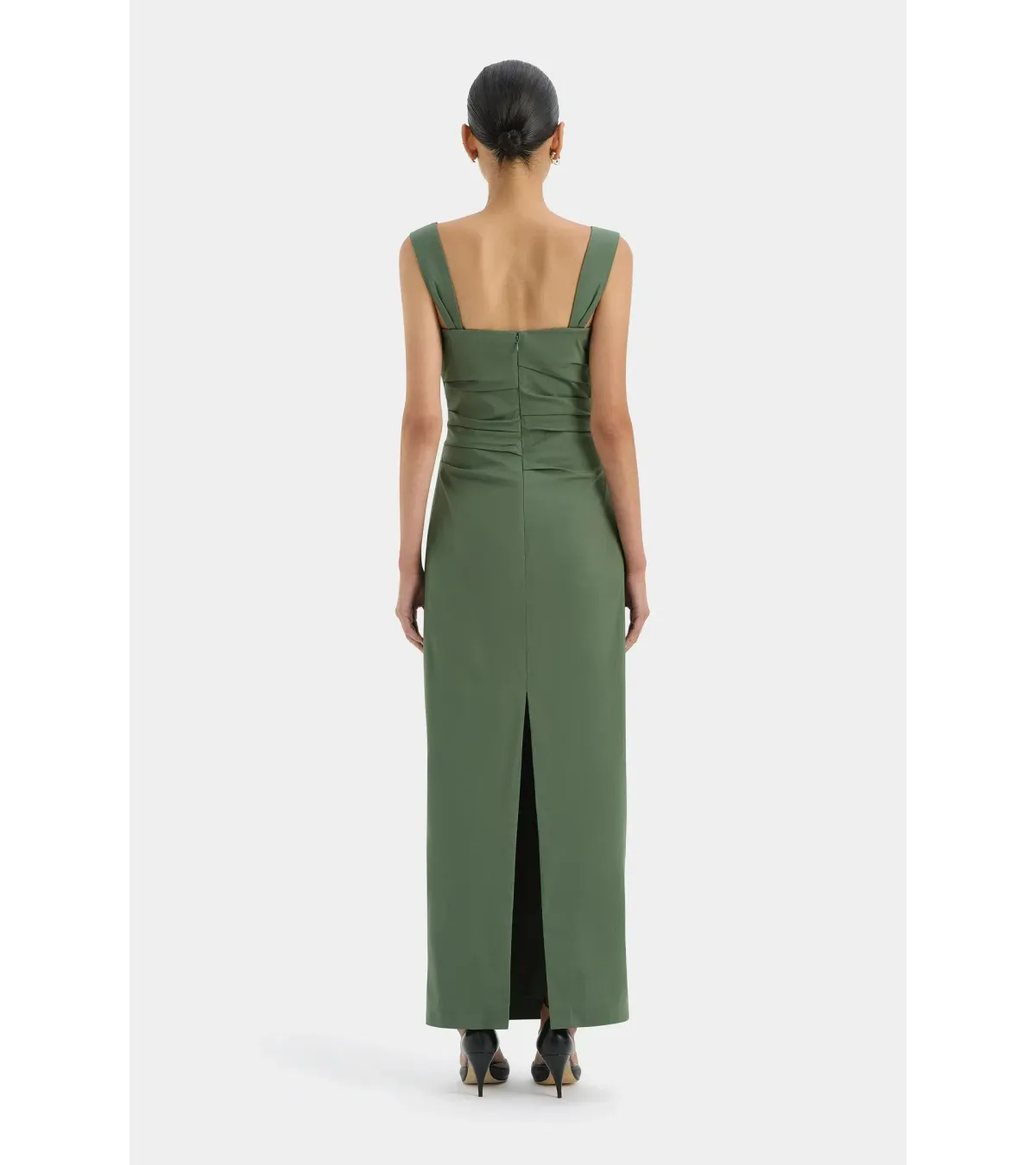 Sir The Label Florent Balconette Gown in Forest Green Size AU 12 - Image 5