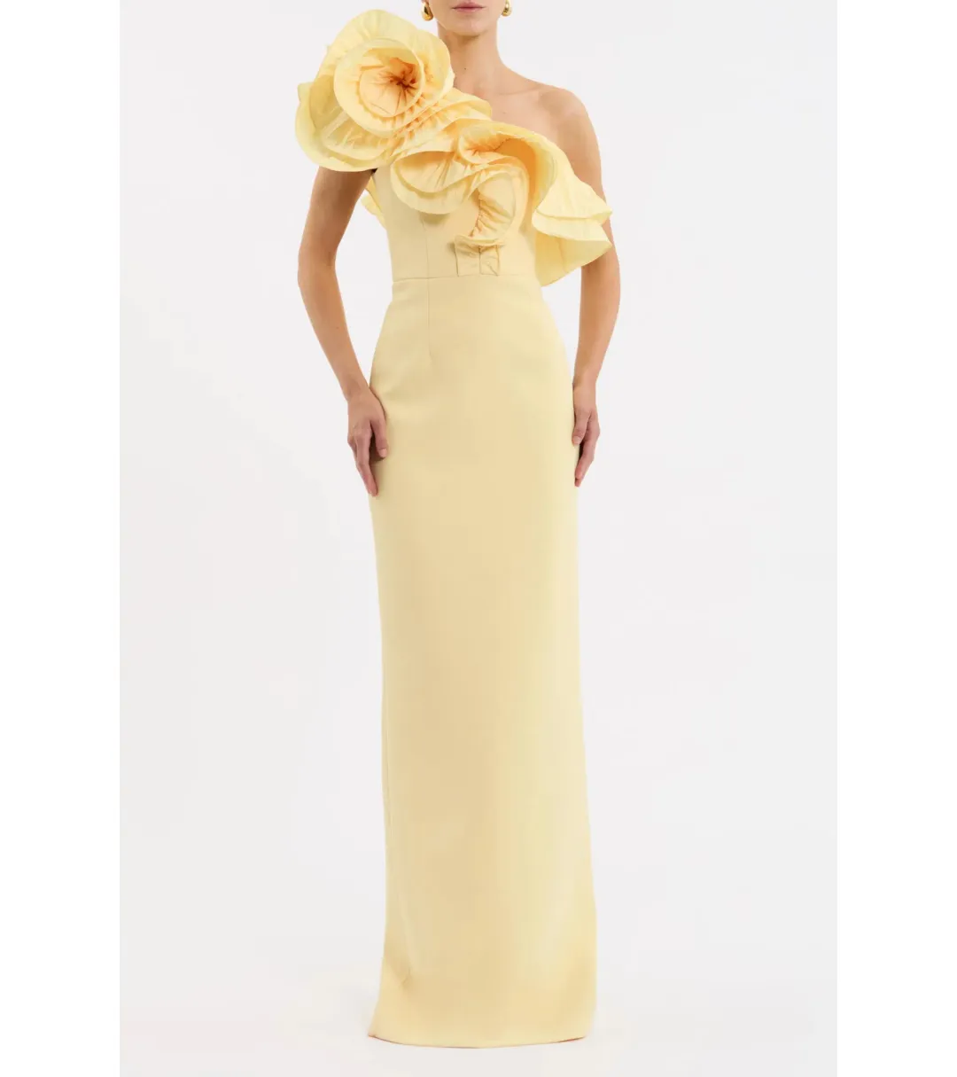 Rebecca Vallance Lulu Gown Yellow Size AU 10 for rent on The Volte - main image