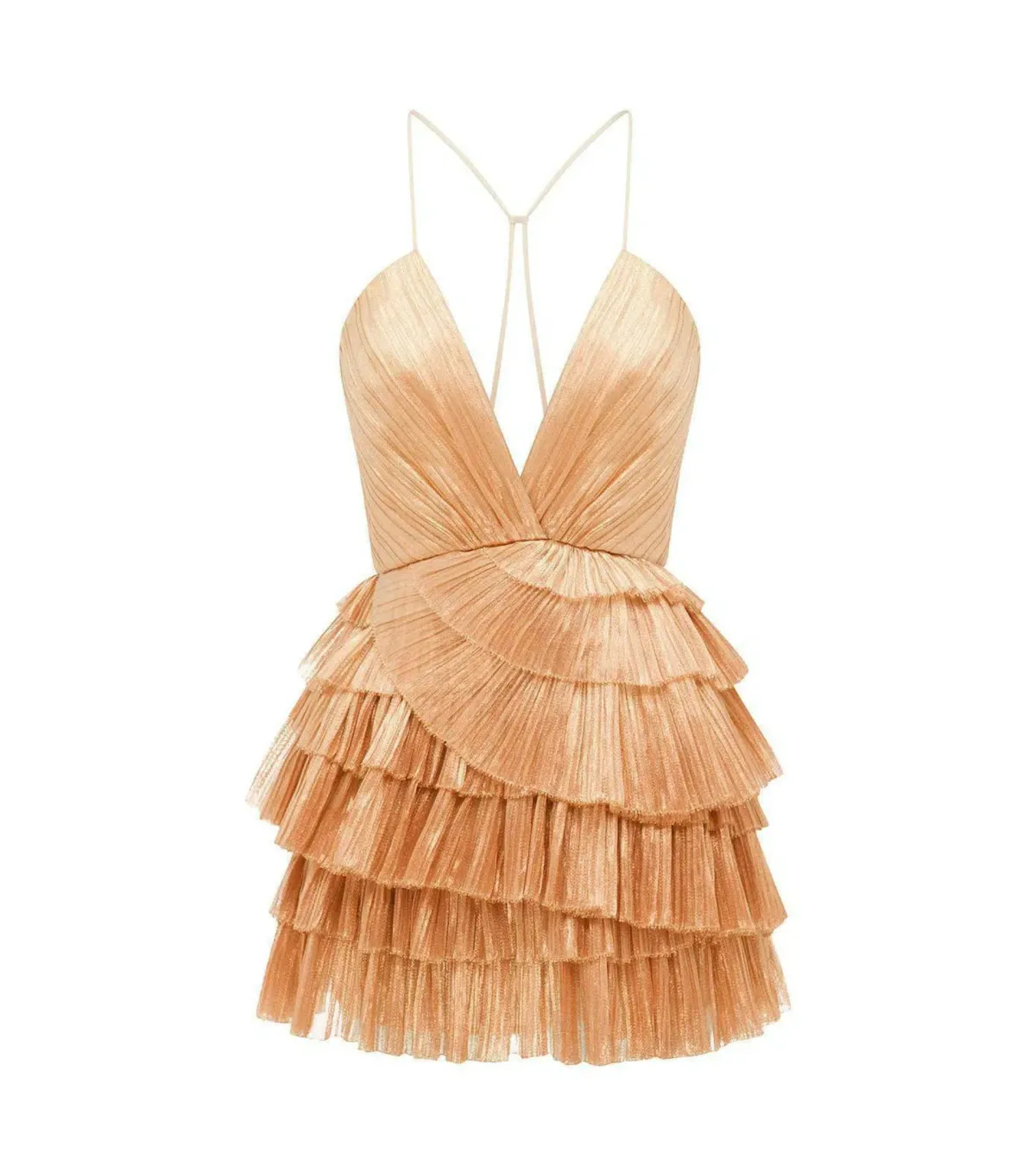 Alice Mccall Don’t Be Shy Mini Dress Champagne Size AU 6 - Image 3