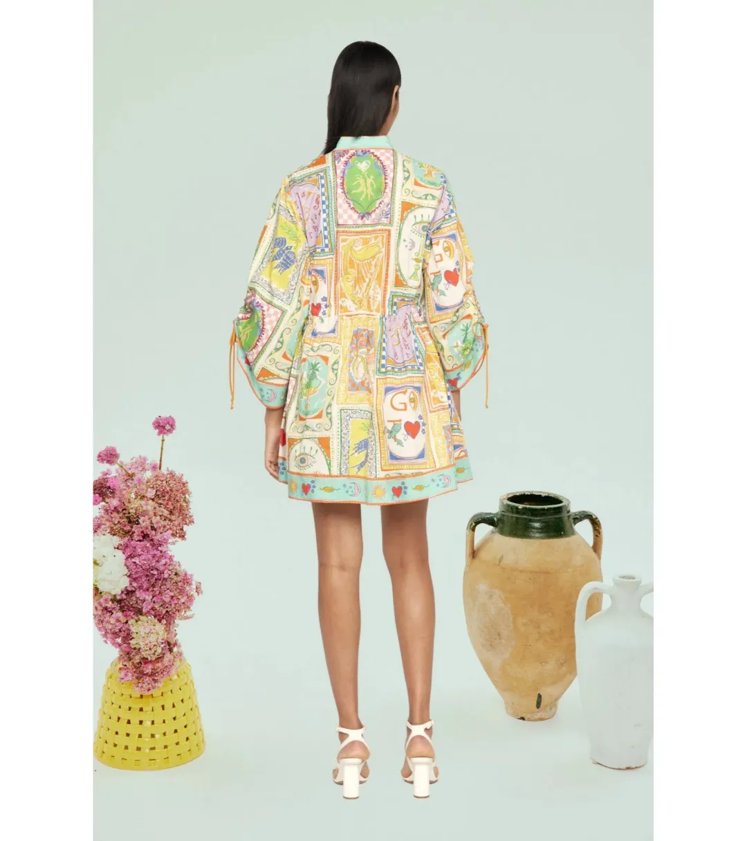 Alemais Holiday Go-to Mini Dress Multi Size AU 10 for rent on The Volte - main image