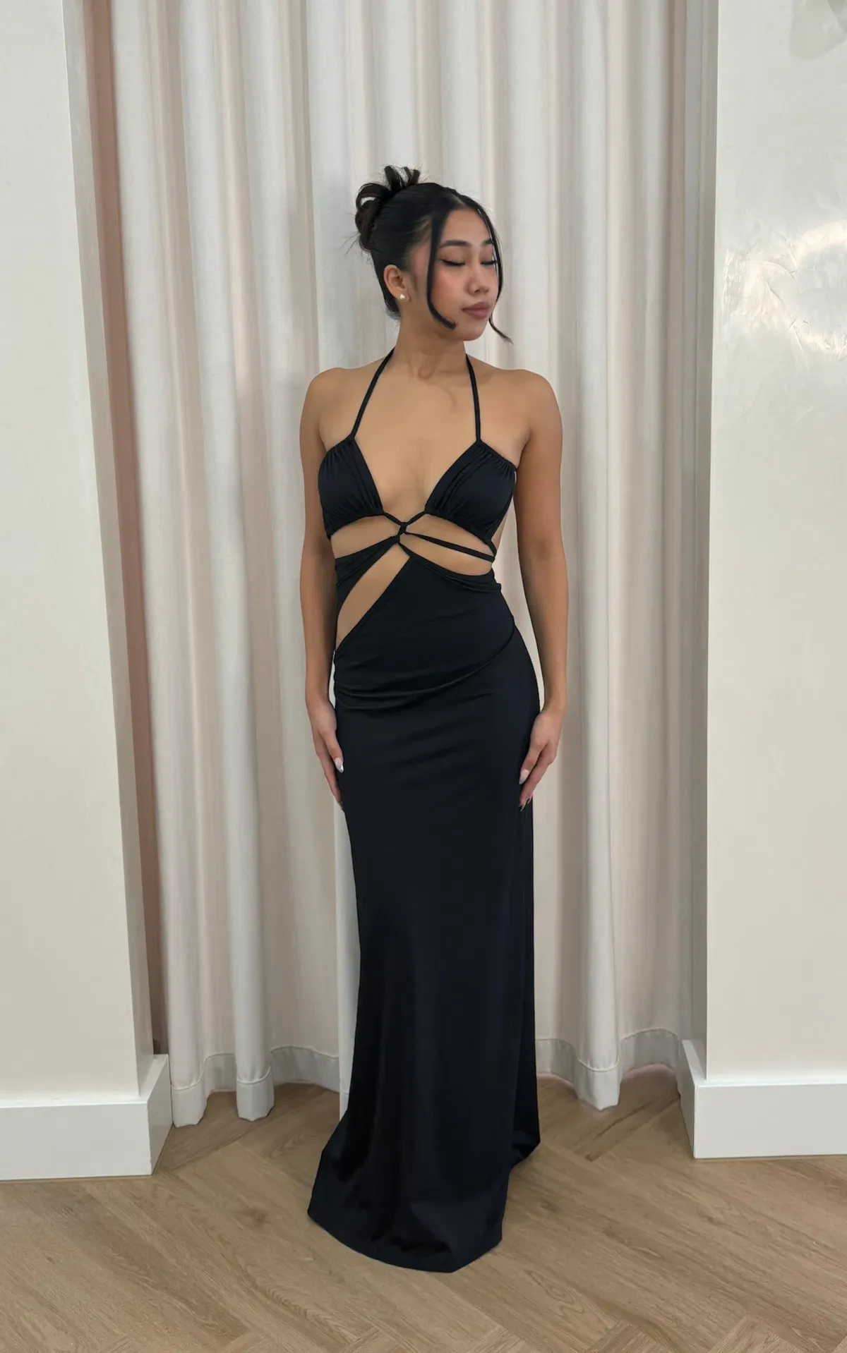 Christopher Esber Displace Lycra Dress Black Size M / AU 10  - Image 2