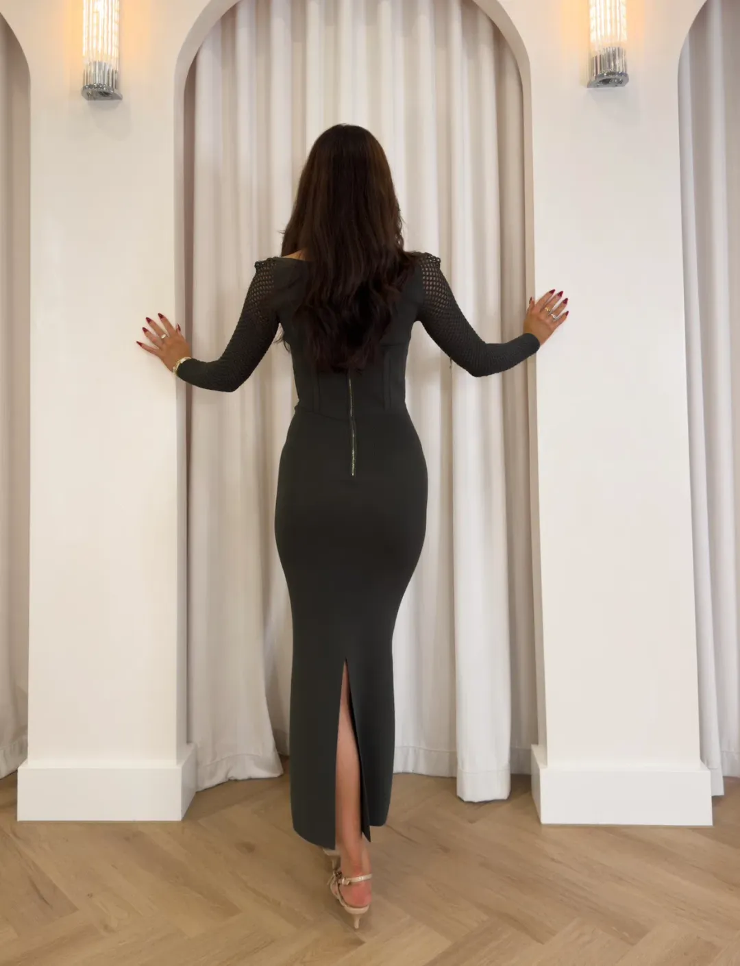 Dion Lee Column Corset Dress Black Size S / AU 8 for rent on The Volte - main image