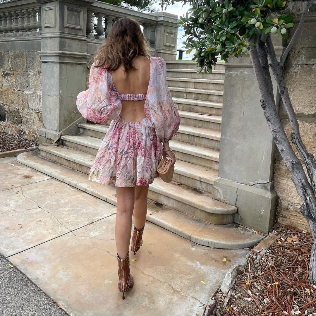 Zimmermann Botanica Bralette Mini Dress Floral Size 0P / Au 6P for rent on The Volte - main image