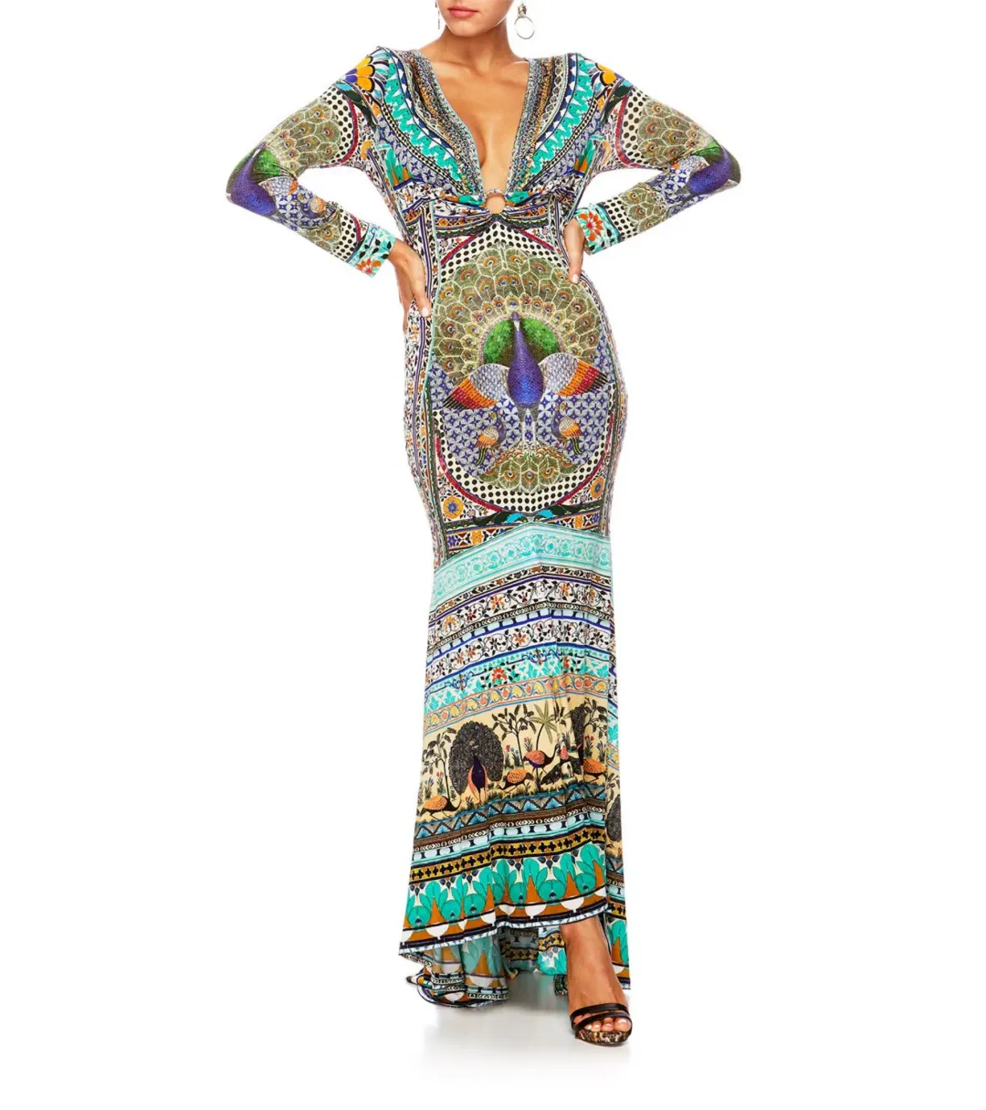 Camilla U Ring Neckline Long Dress The King And I Size XS / AU 8 for rent on The Volte - main image