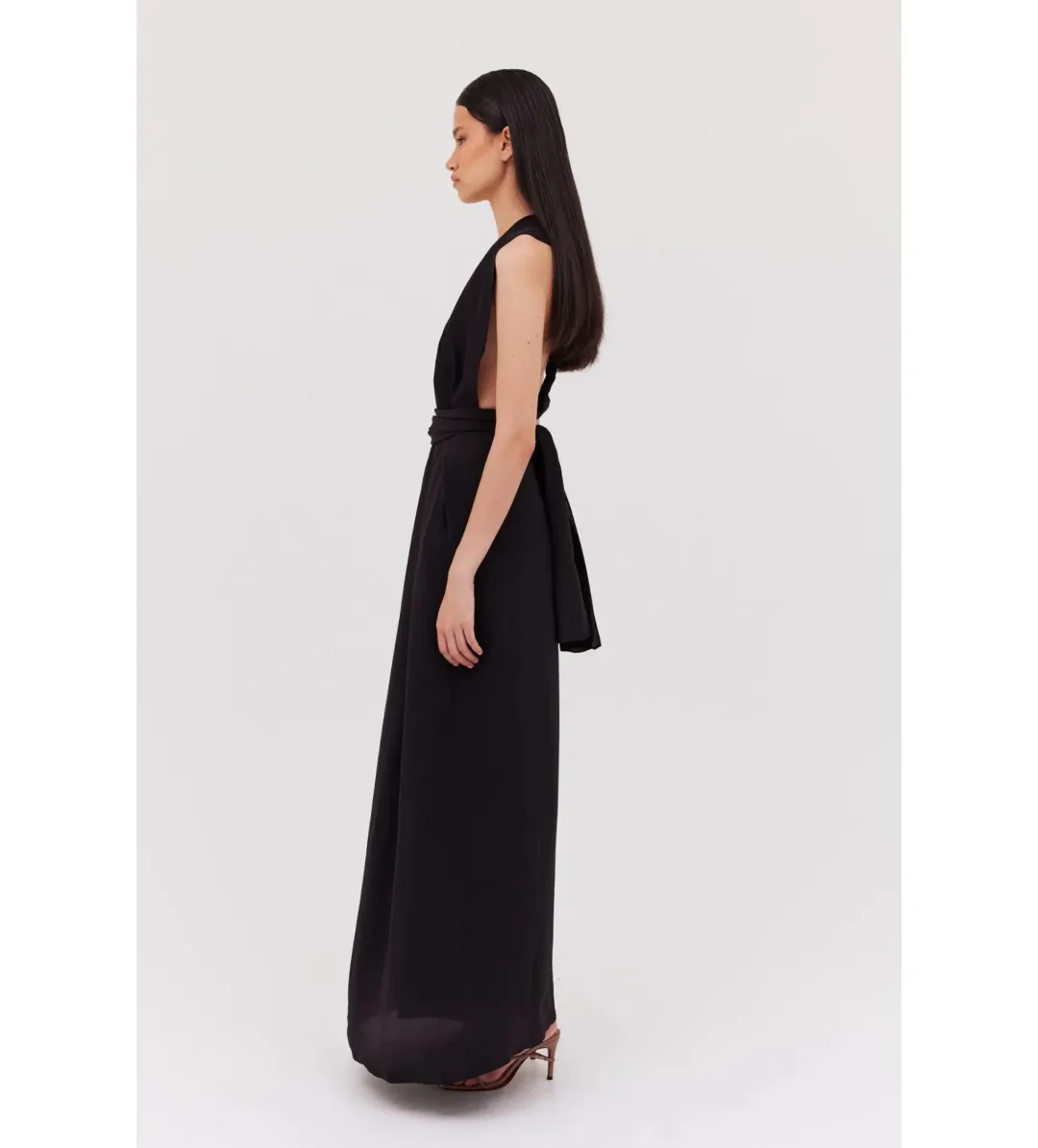 Bianca Spender Silk Cdc Ascendent Gown Black AU 8 for rent on The Volte - main image