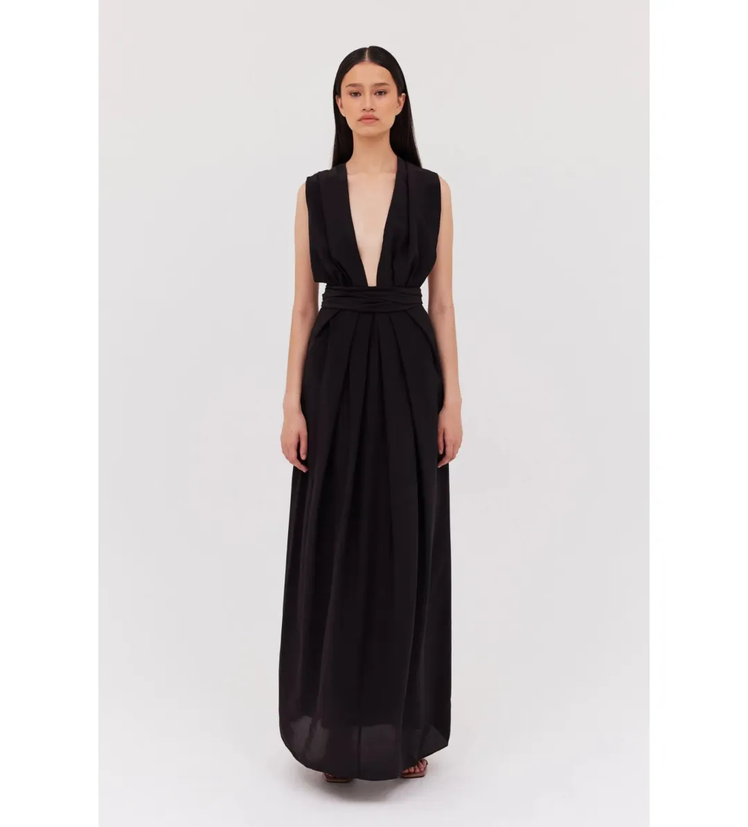 Bianca Spender Silk Cdc Ascendent Gown Black AU 8 for rent on The Volte - main image