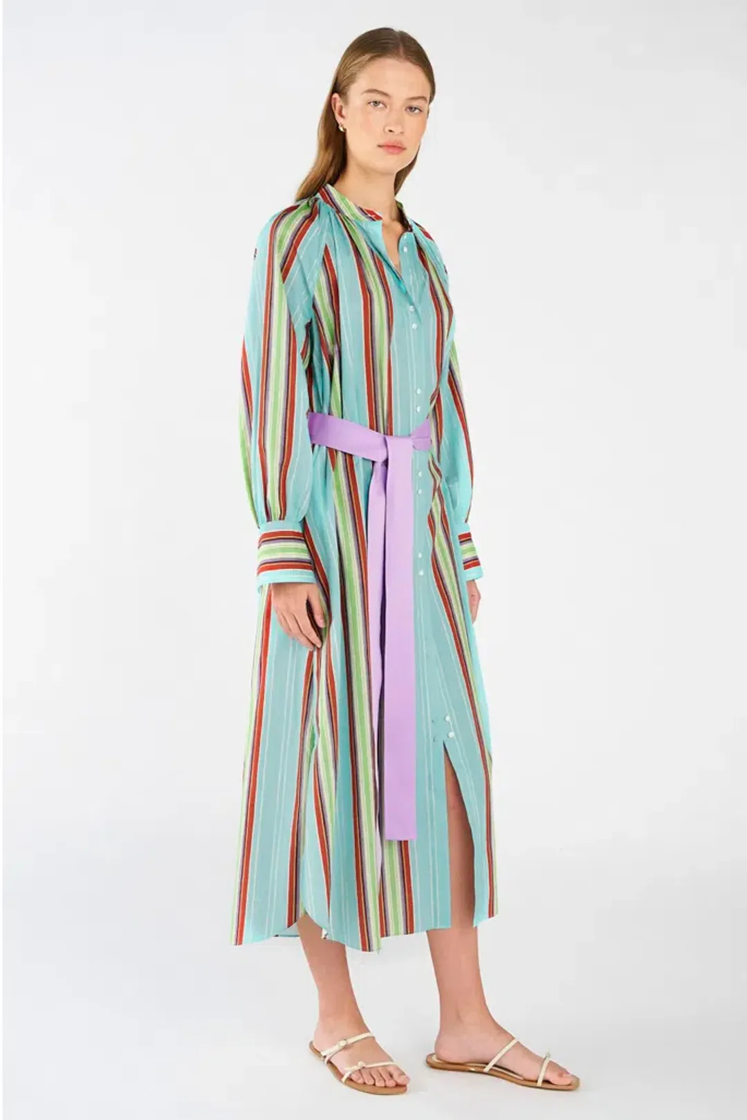 Oroton Shirtdress Midi Multi Size 12 for rent on The Volte - main image