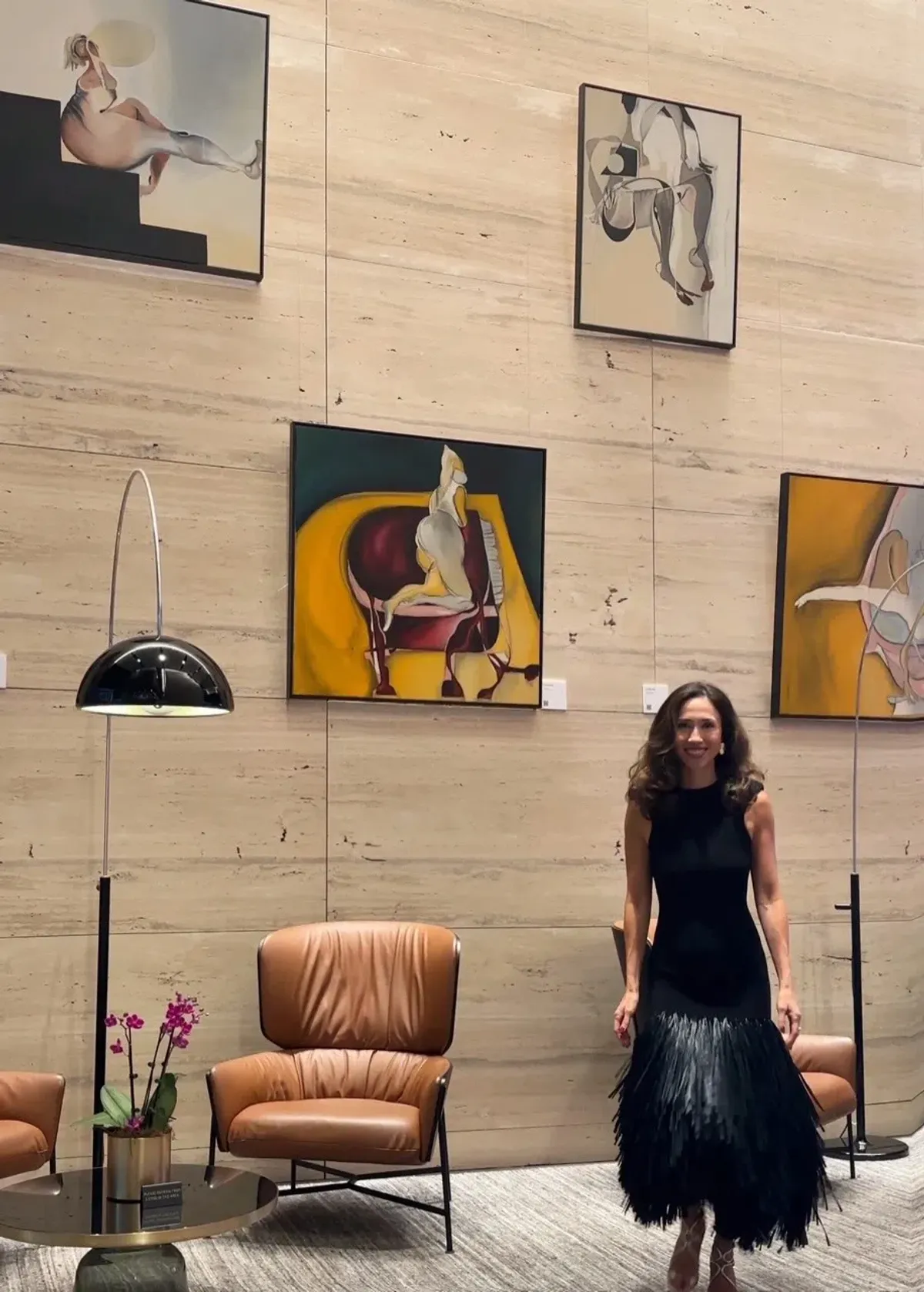 Aje Rushes Rafia Knit Midi Dress Black Size 4  - Image 7