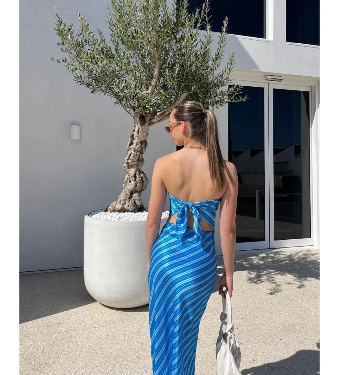 Steele Matching Set Azure Stripe Size S / AU 8 for rent on The Volte - main image