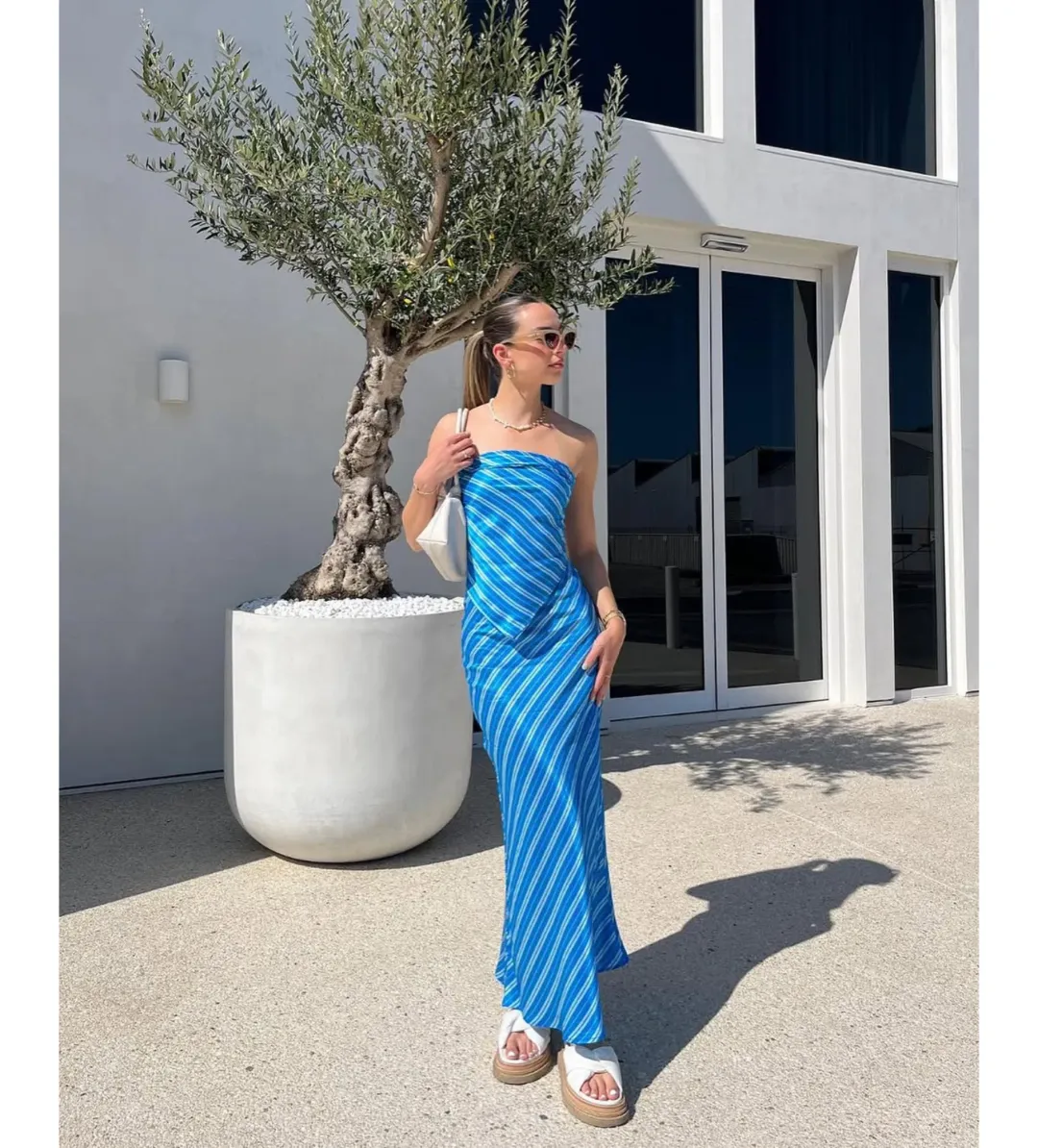 Steele Matching Set Azure Stripe Size S / AU 8 for rent on The Volte - main image