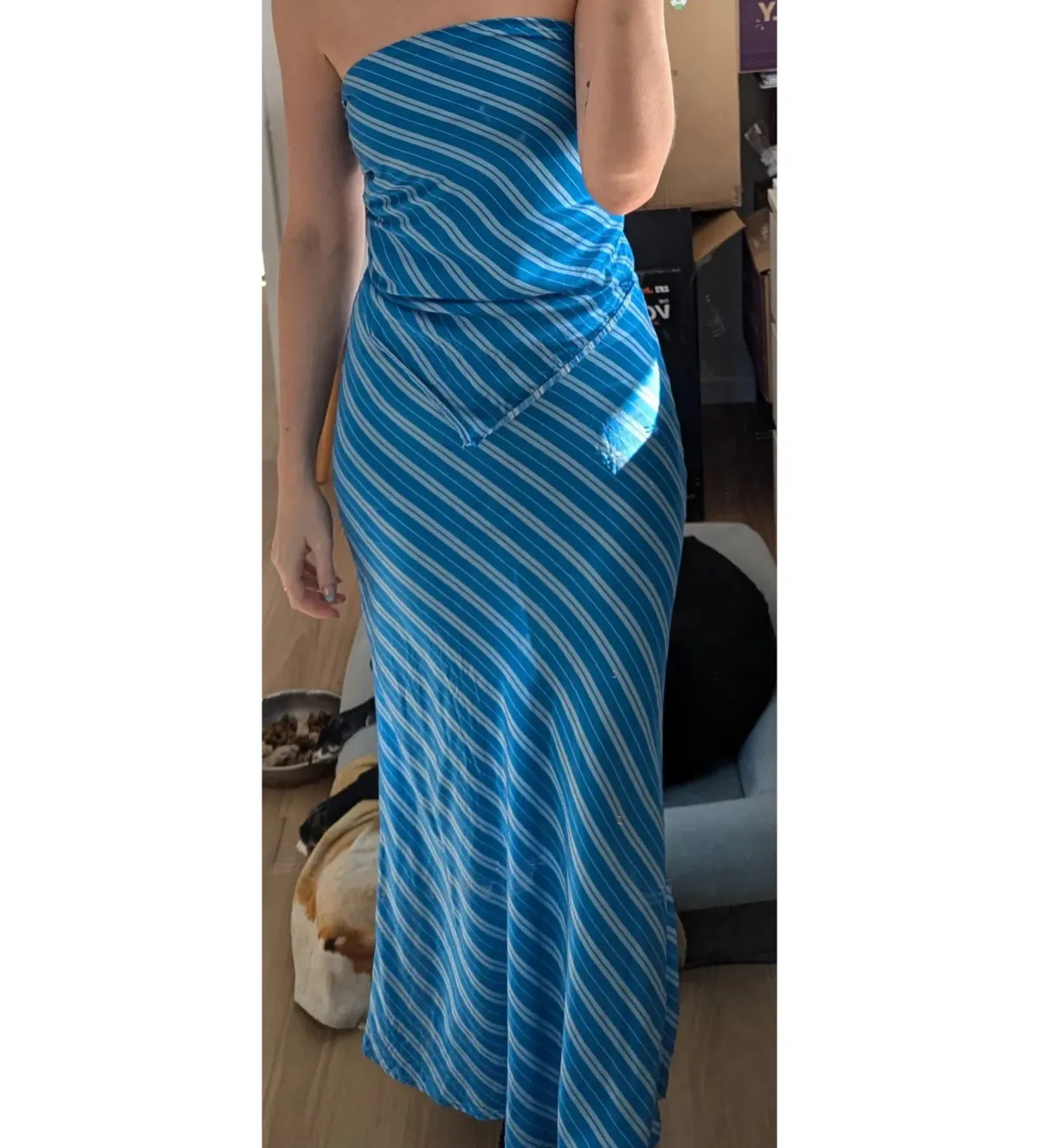 Steele Matching Set Azure Stripe Size S / AU 8 - Image 4