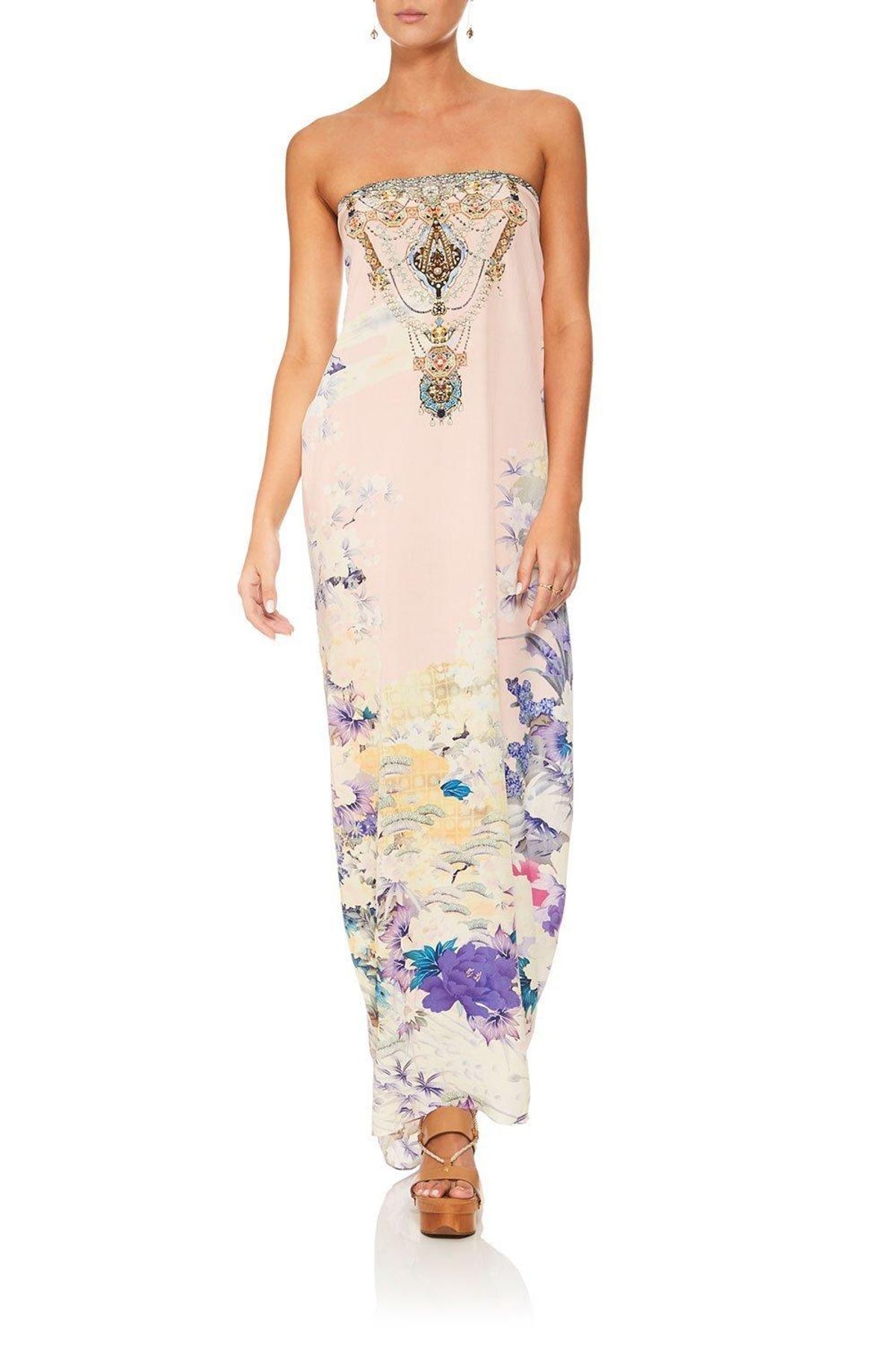 Camilla Harajuku Heiress Round Neck Kaftan Floral One Size - Image 7