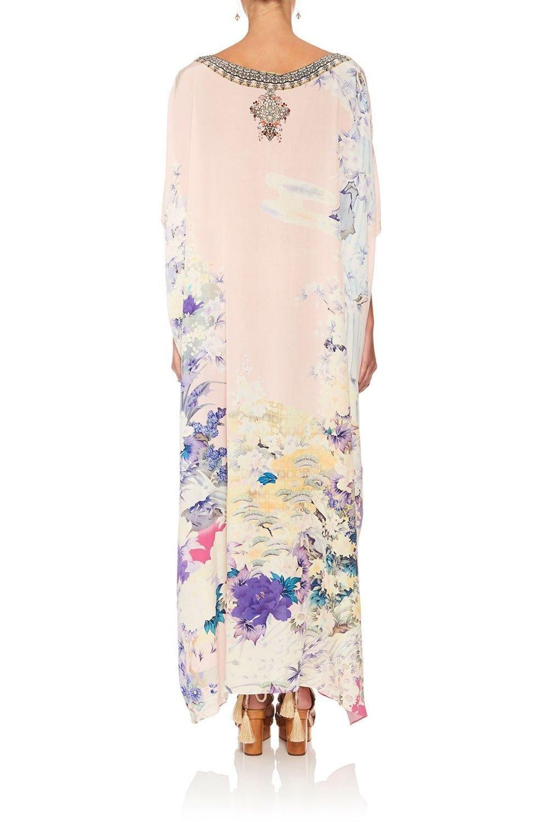 Camilla Harajuku Heiress Round Neck Kaftan Floral One Size for rent on The Volte - main image