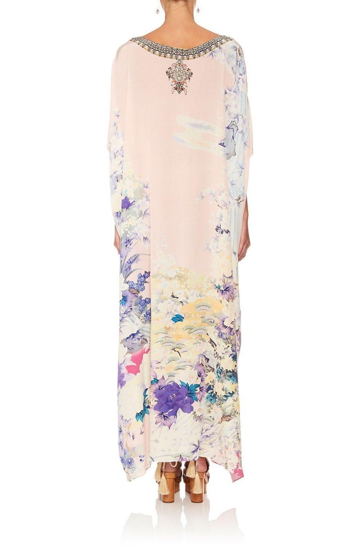 Camilla Harajuku Heiress Round Neck Kaftan Floral One Size - Image 4