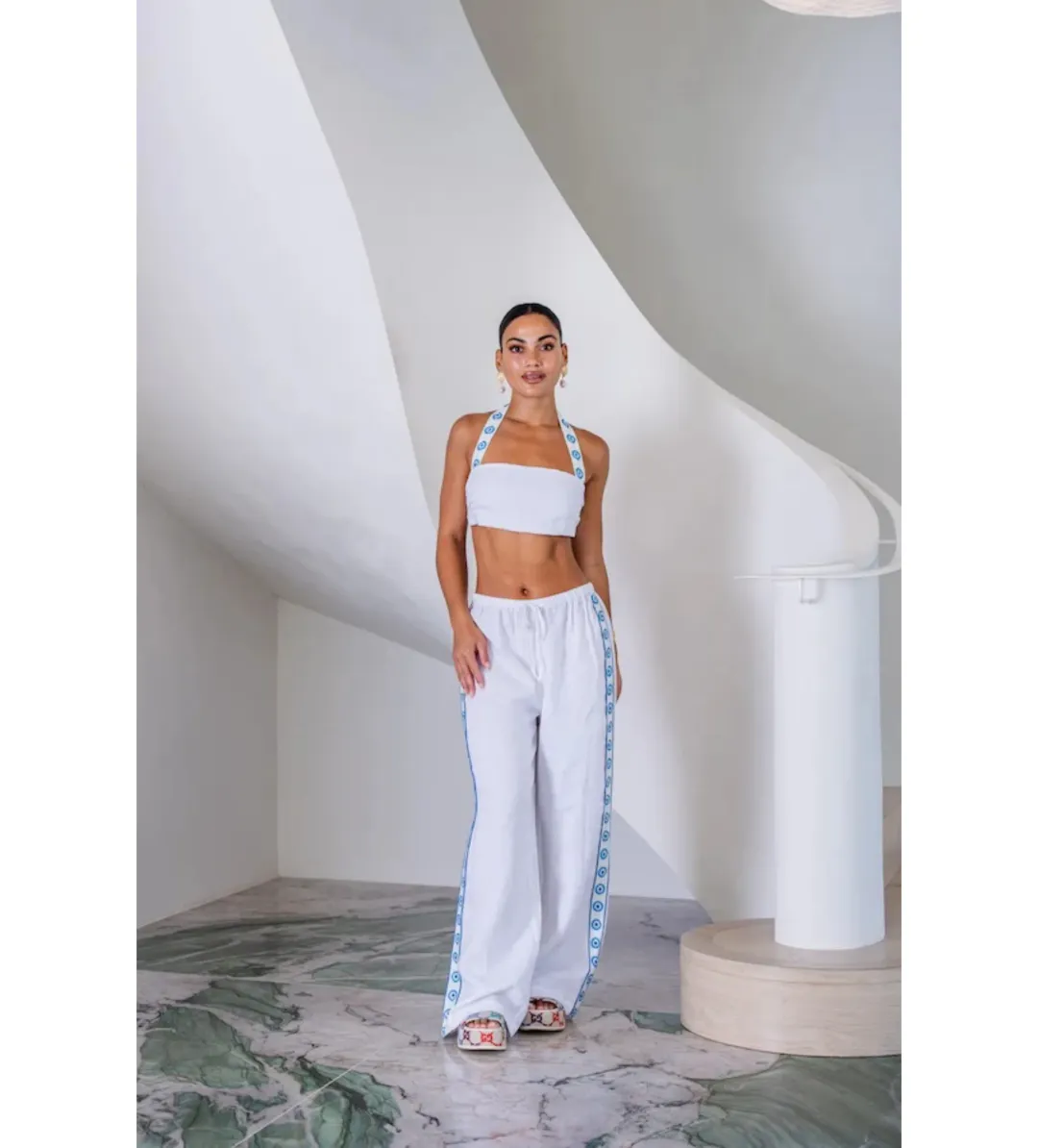 Sneaky Link Evil Eye Set White Size Small / Au Size 8 for rent on The Volte - main image