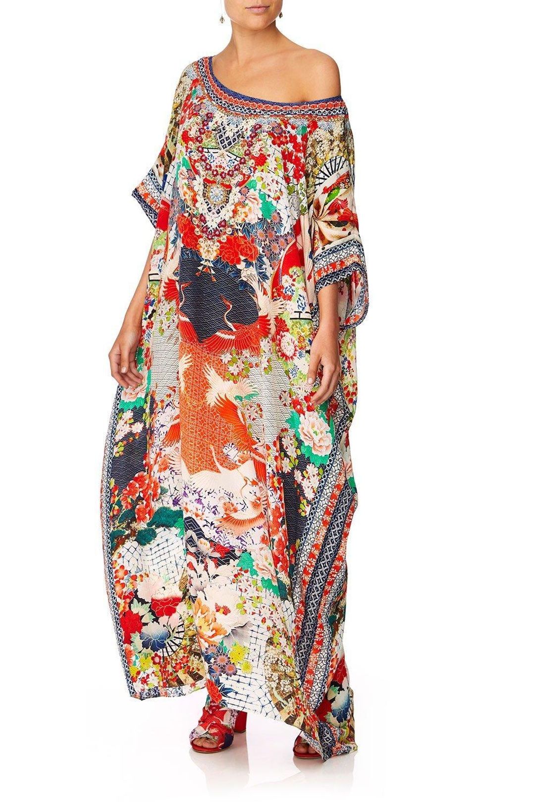 Camilla Geisha Girl Round Neck Kaftan One Size for rent on The Volte - main image