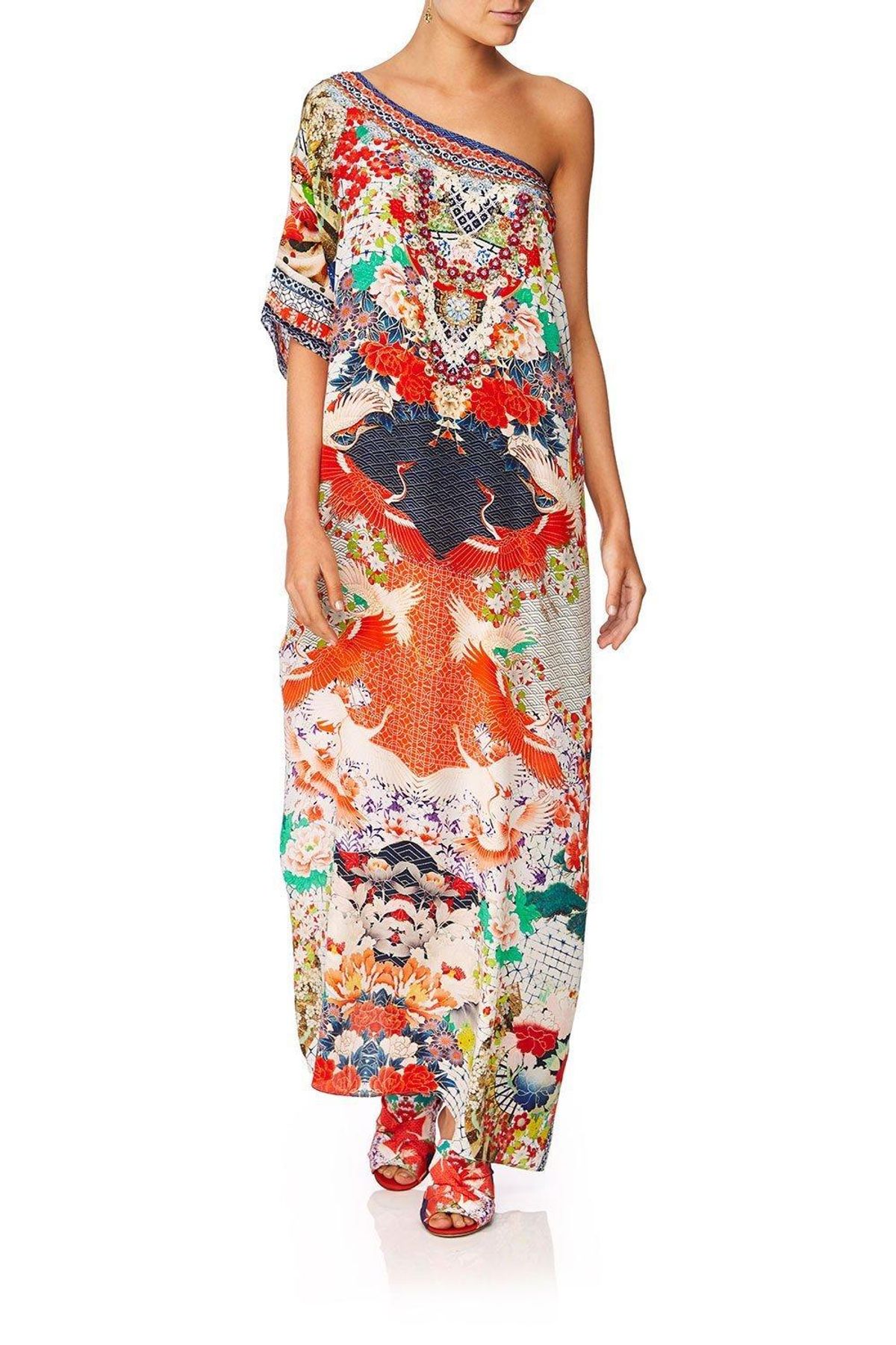 Camilla Geisha Girl Round Neck Kaftan One Size - Image 5