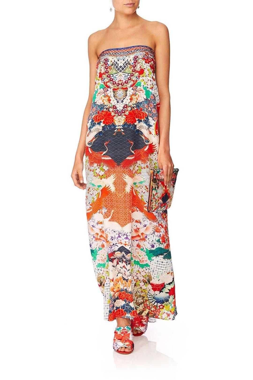 Camilla Geisha Girl Round Neck Kaftan One Size for rent on The Volte - main image