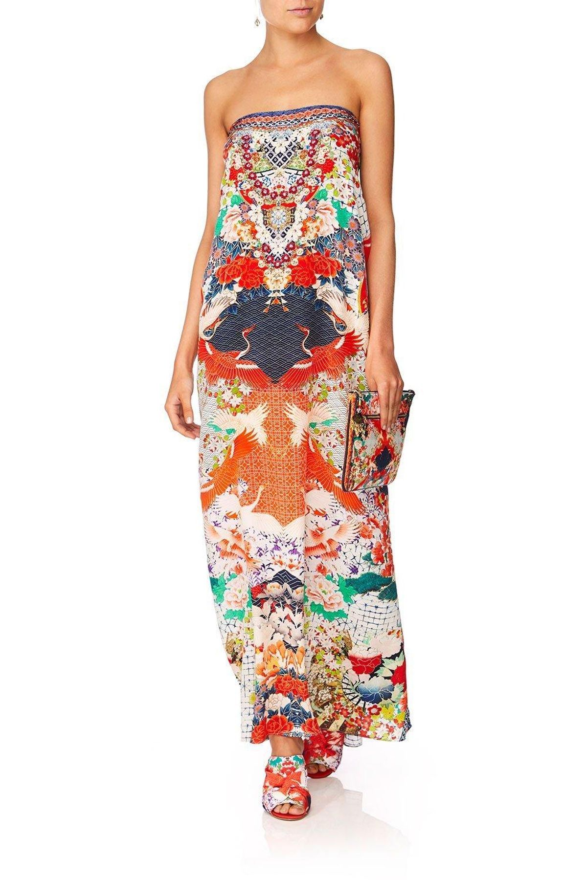 Camilla Geisha Girl Round Neck Kaftan One Size - Image 2