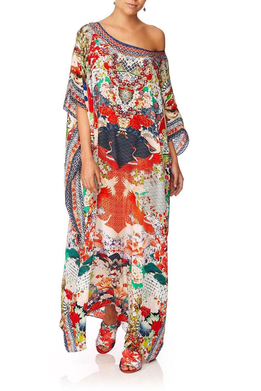 Camilla Geisha Girl Round Neck Kaftan One Size for rent on The Volte - main image